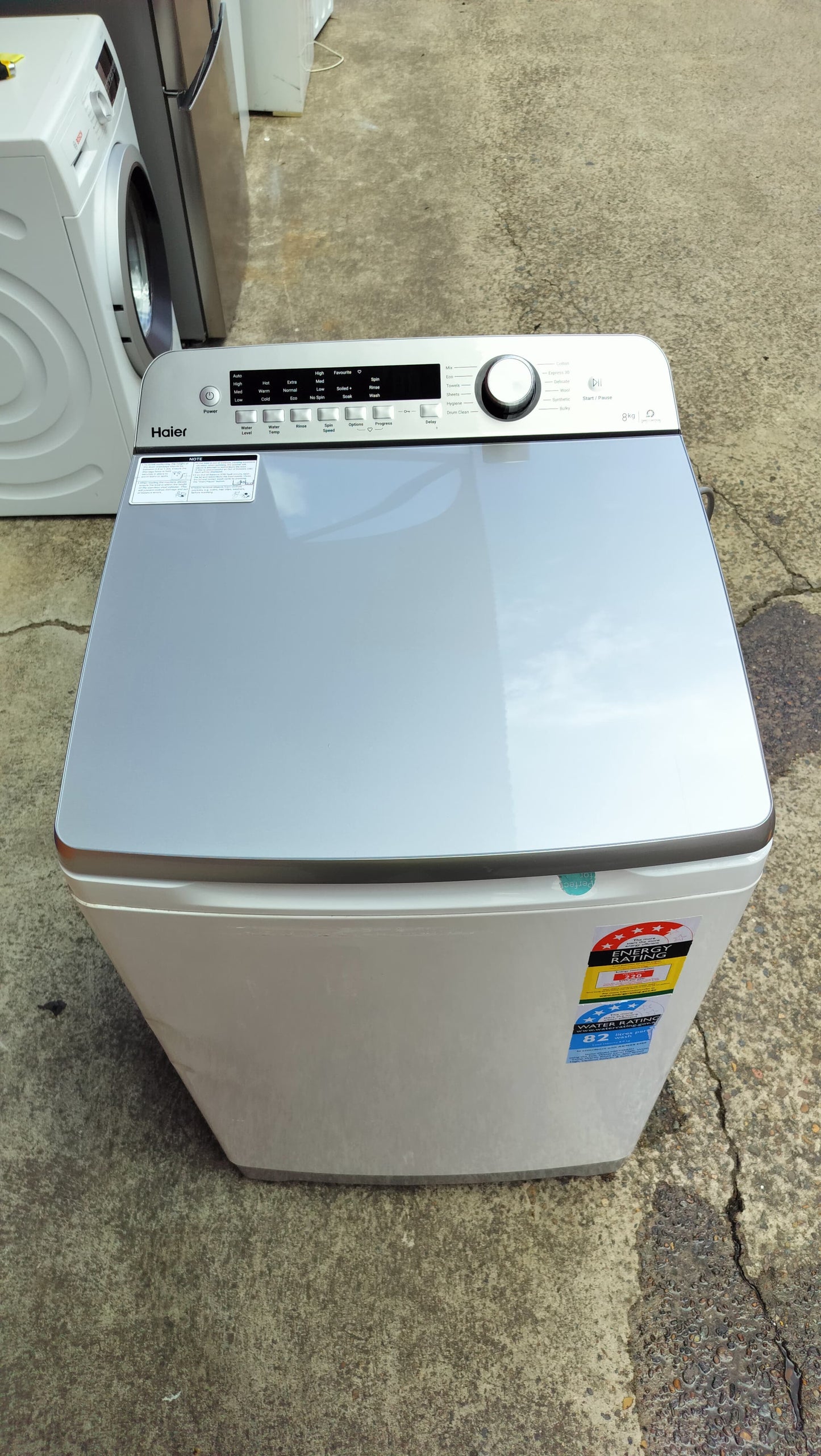 **HAIER 8 KGS FRONT LOADER WASHING MACHINE**