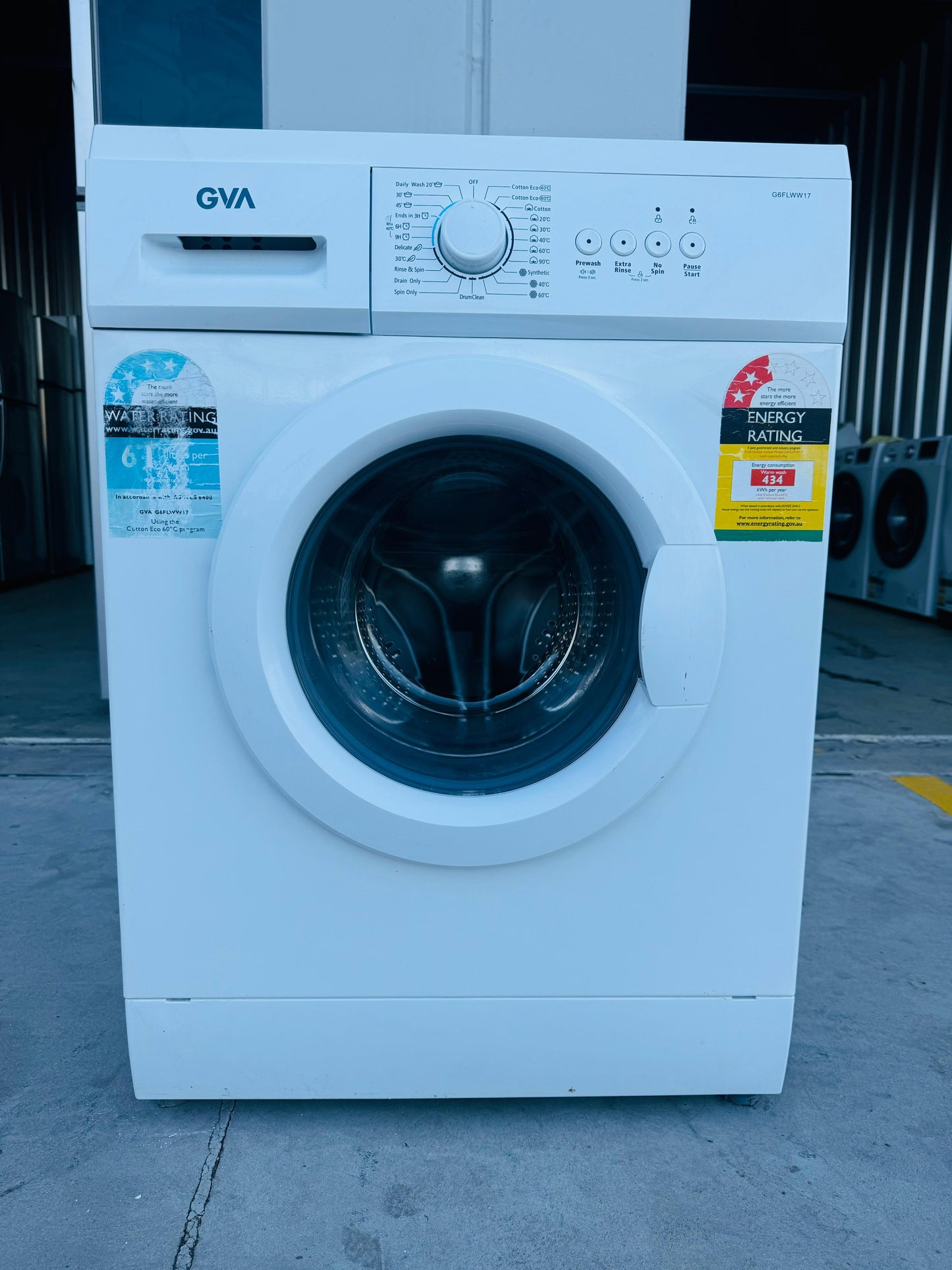 **GVA 6KGS FRONT LOADER WASHING MACHINE**