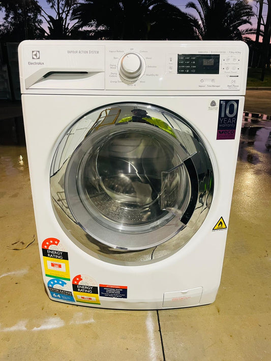 **ELECTROLUX 7.5 KGS FRONT LOADER WASHING MACHINE & 4.5 KGS DRYER COMBO**