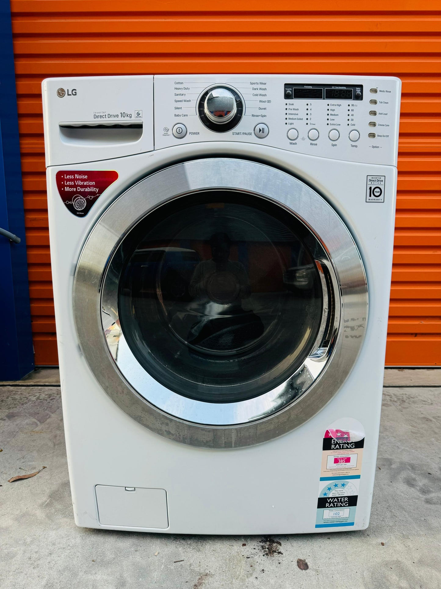 **LG 10KGS FRONT LOADER HEAVY DUTY WASHING MACHINE**