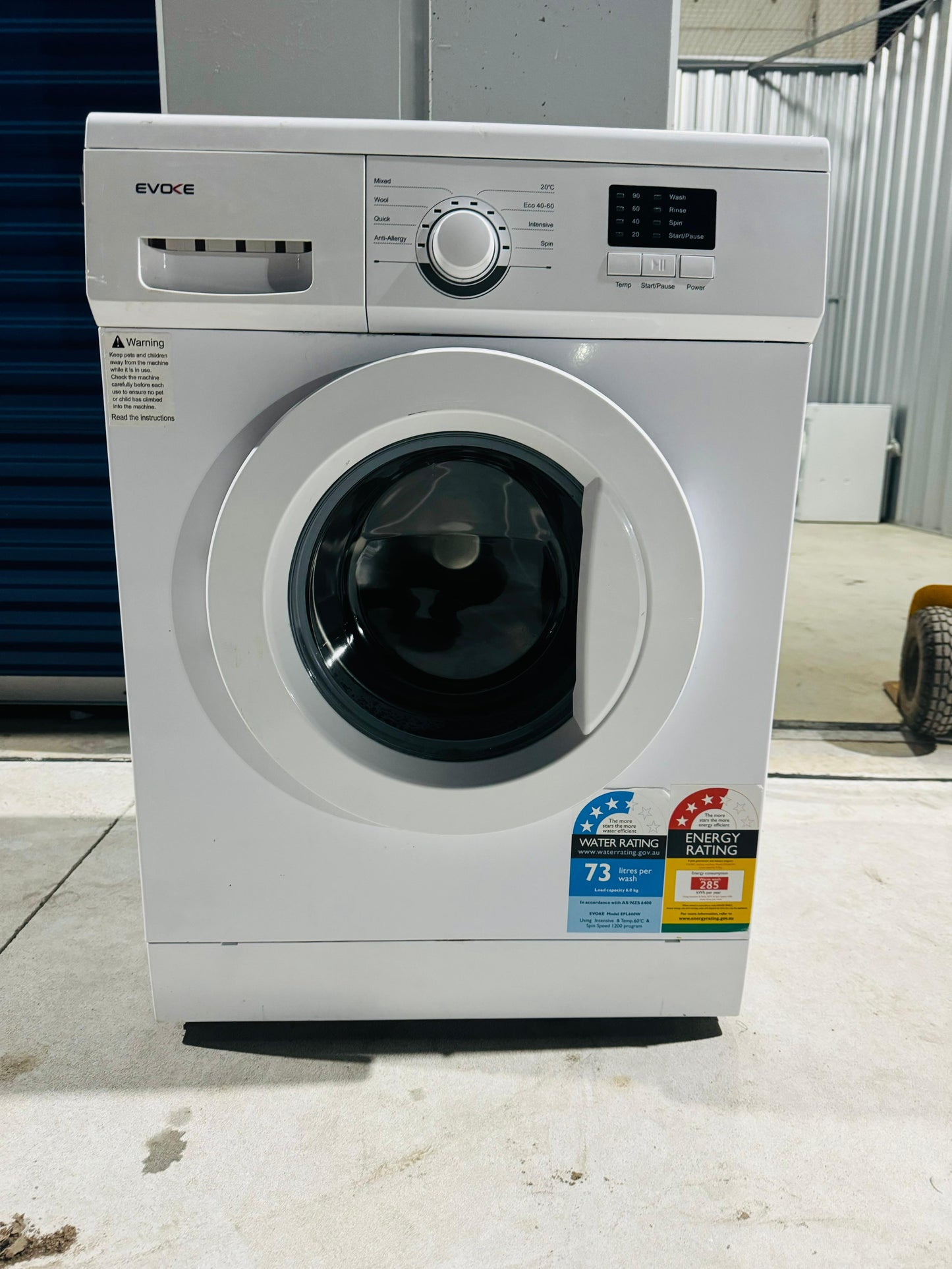 **EVOKE 6KGS FRONT LOADER WASHING MACHINE**