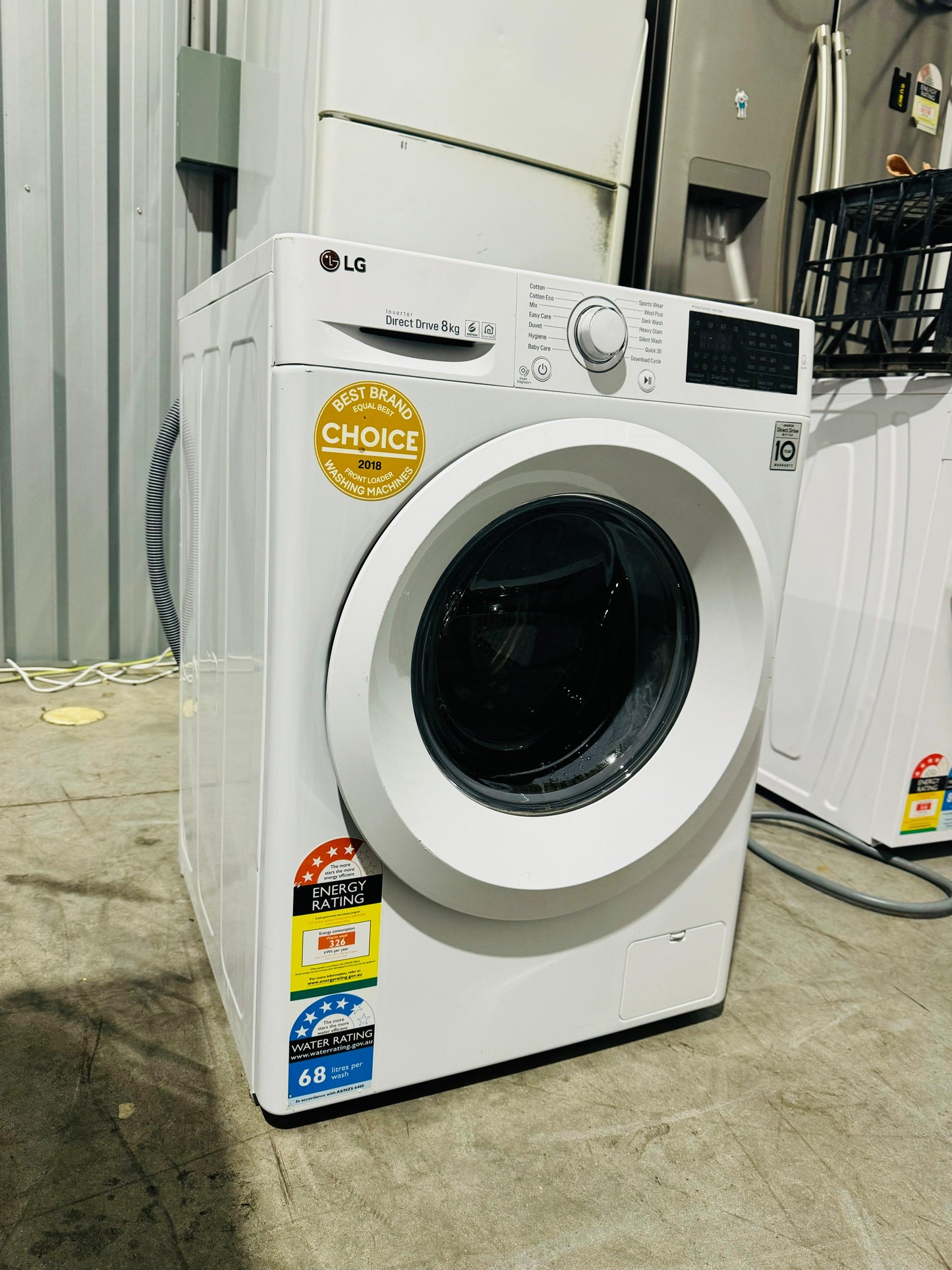 **LG 8KGS FRONT LOADER WASHING MACHINE**