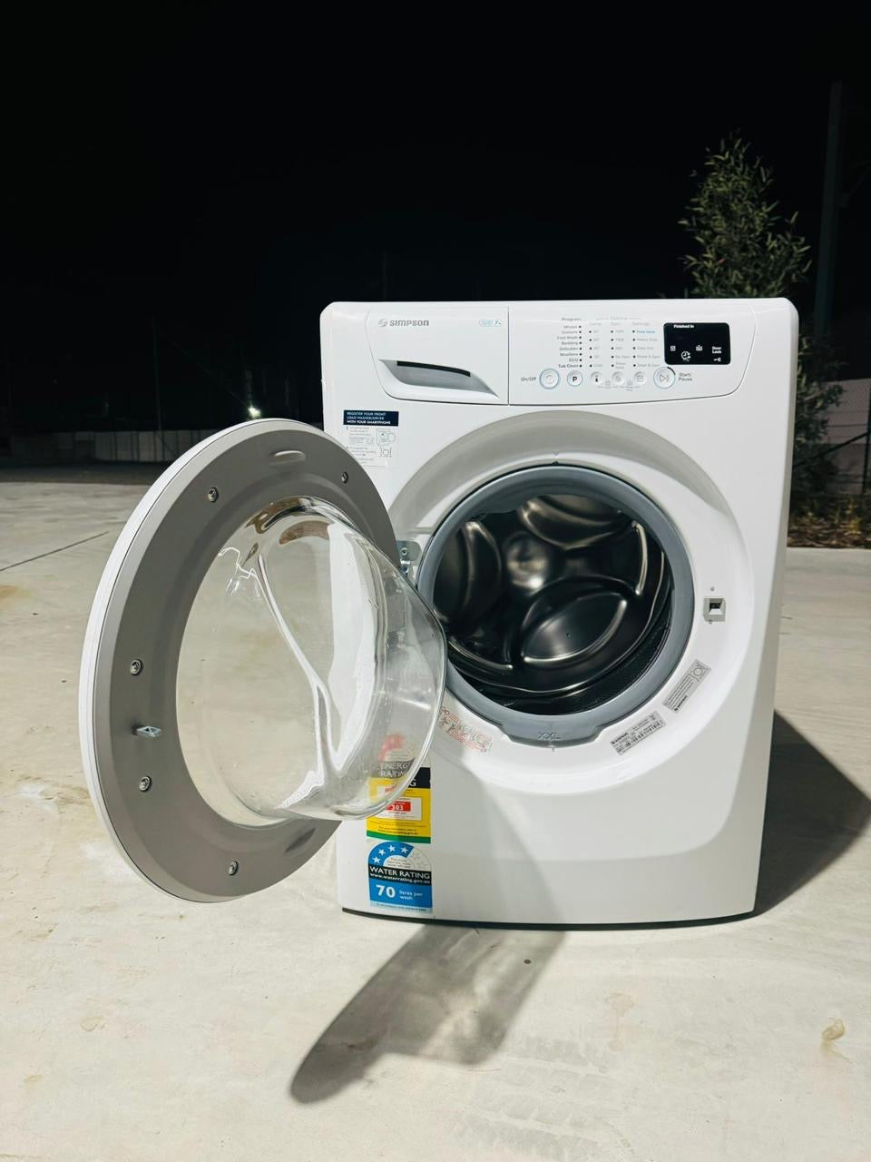 **SIMPSON 7KGS FRONT LOADER WASHING MACHINE**