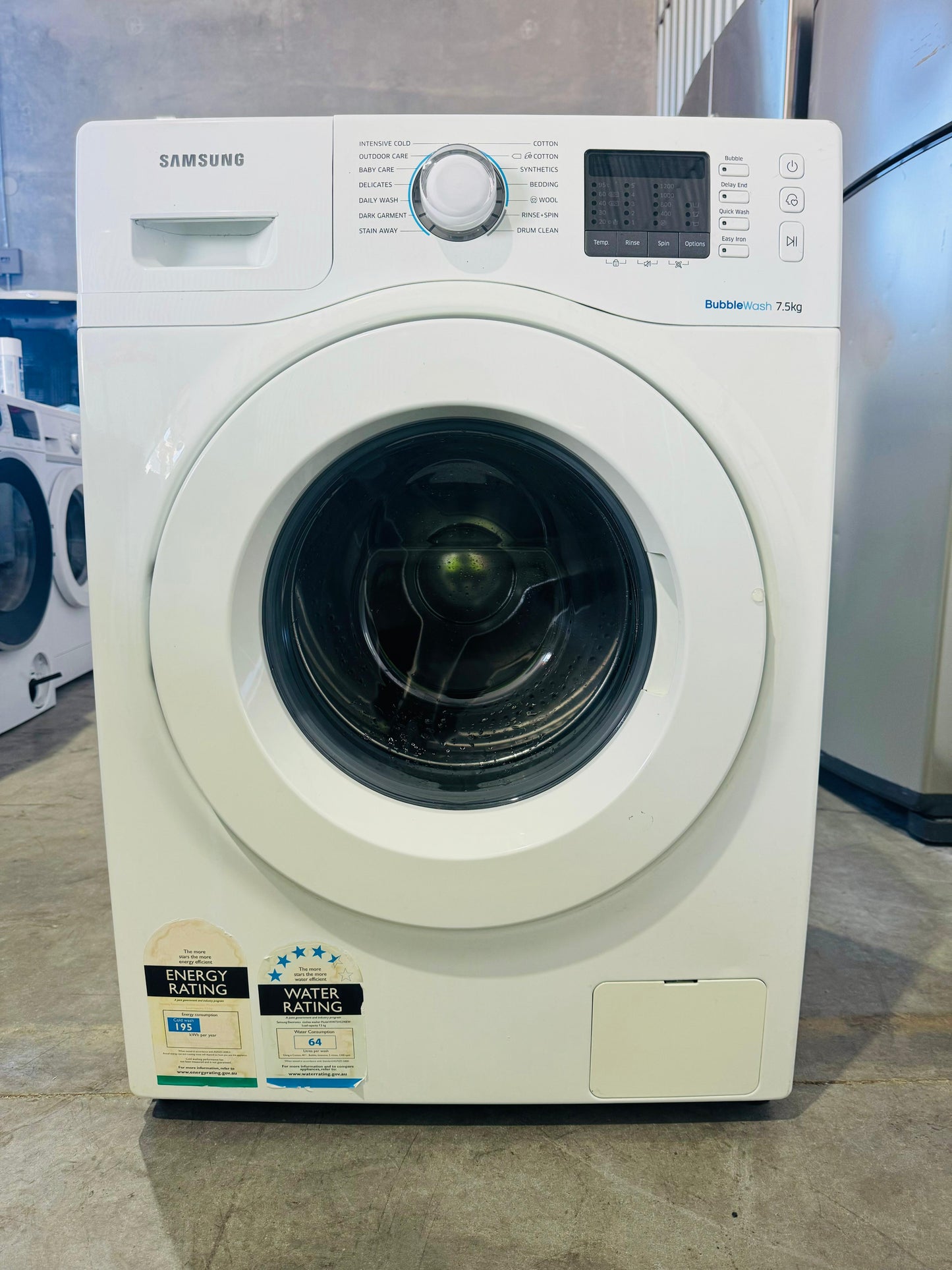 **SAMSUNG 7.5 KGS FRONT LOADER WASHING MACHINE**