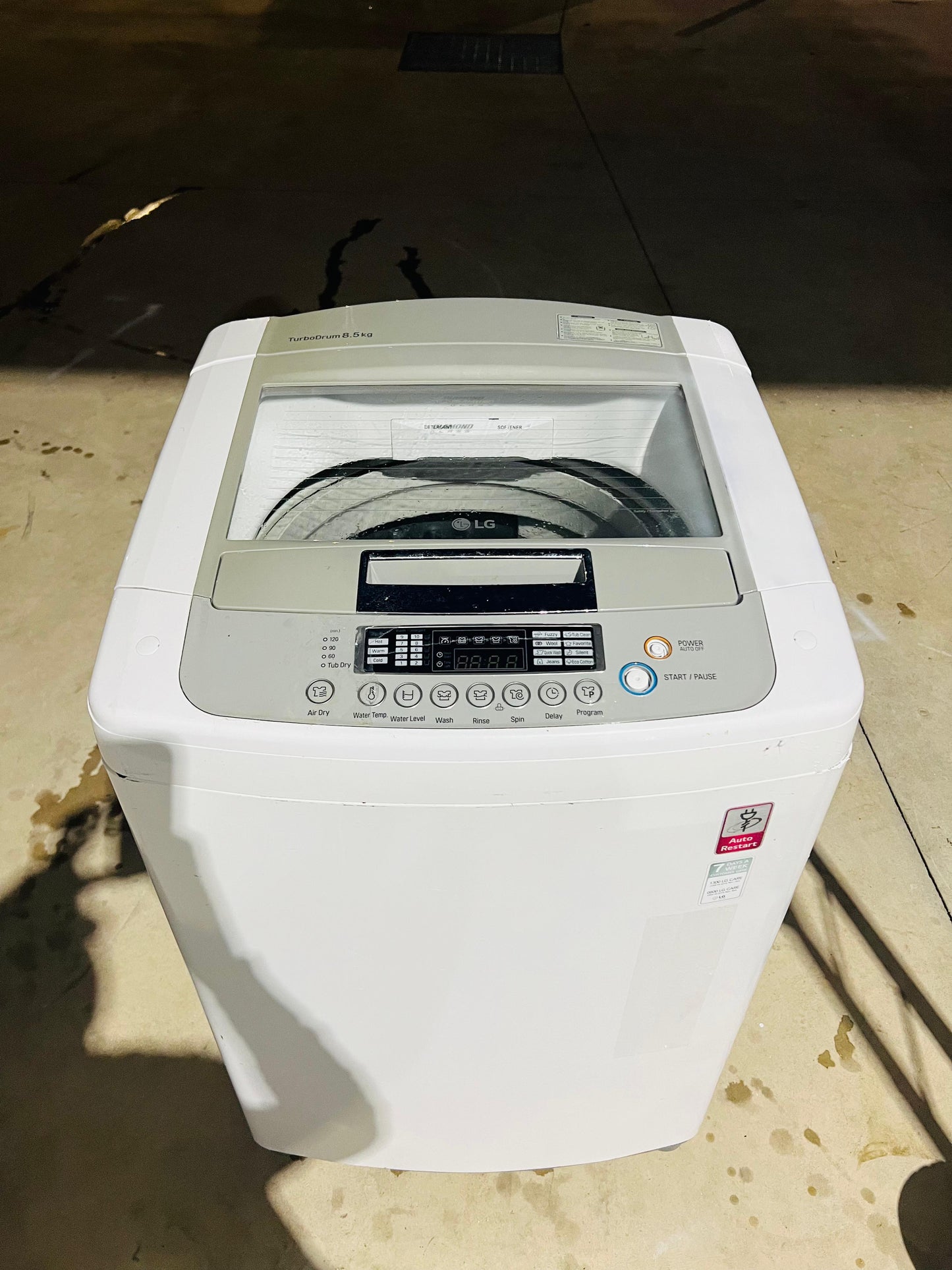 **LG 8.5 KGS TOP LOADER WASHING MACHINE**