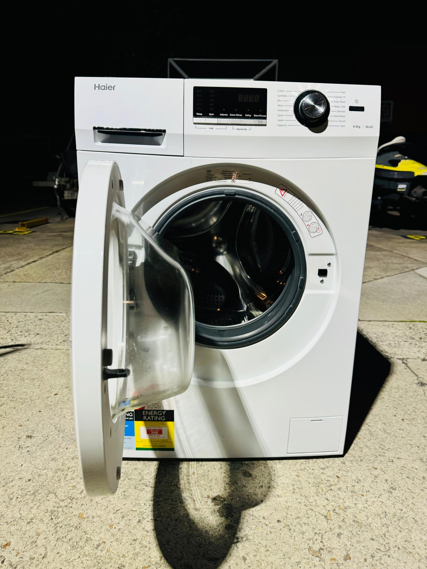 **HAIER 8.5KGS FRONT LOADER WASHING MACHINE**