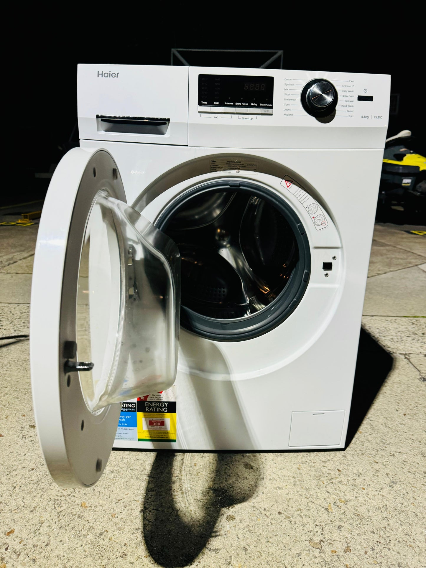 **HAIER 8.5KGS FRONT LOADER WASHING MACHINE**