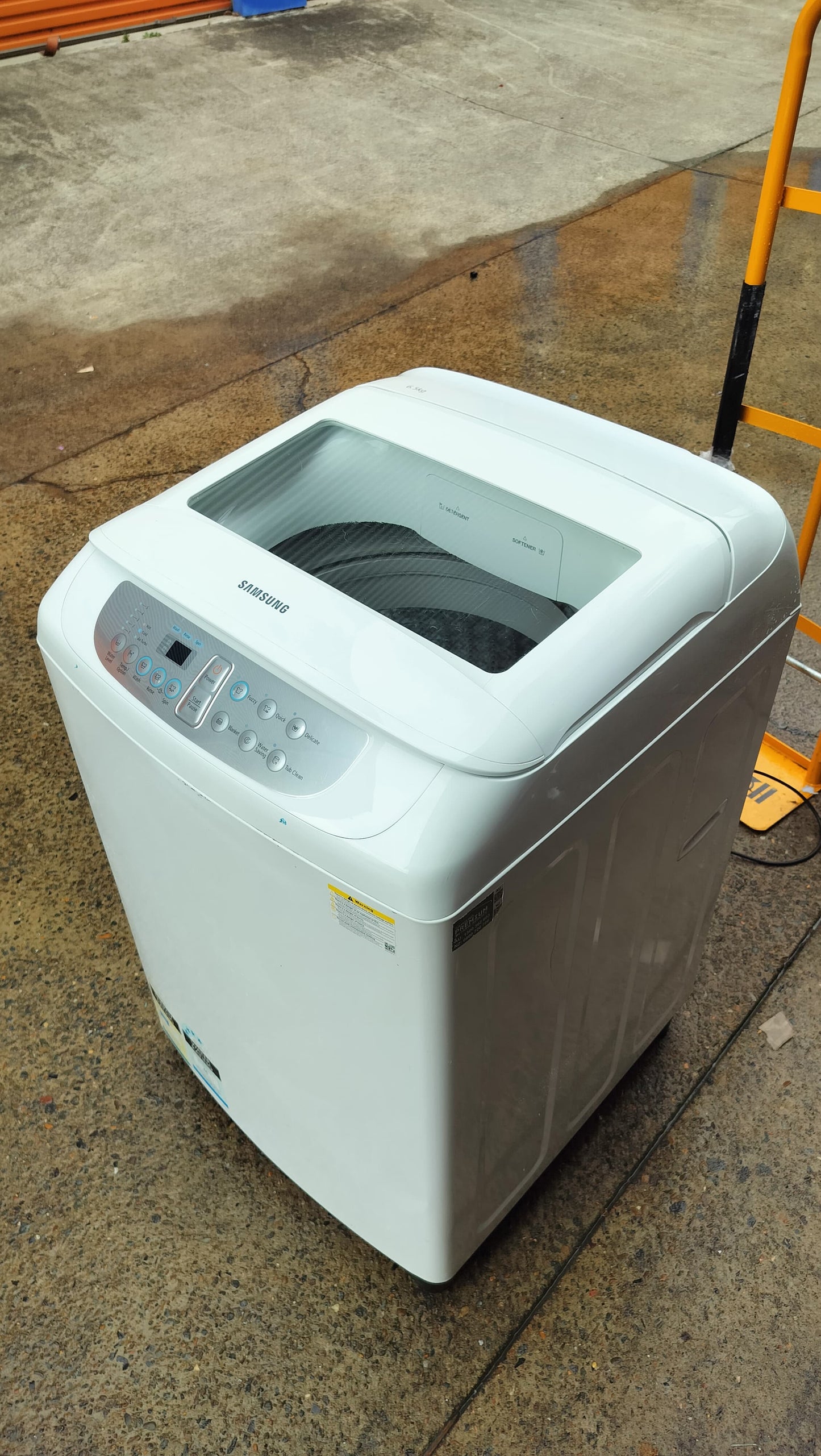 **SAMSUNG 6.5 KGS TOPLOADER WASHING MACHINE**