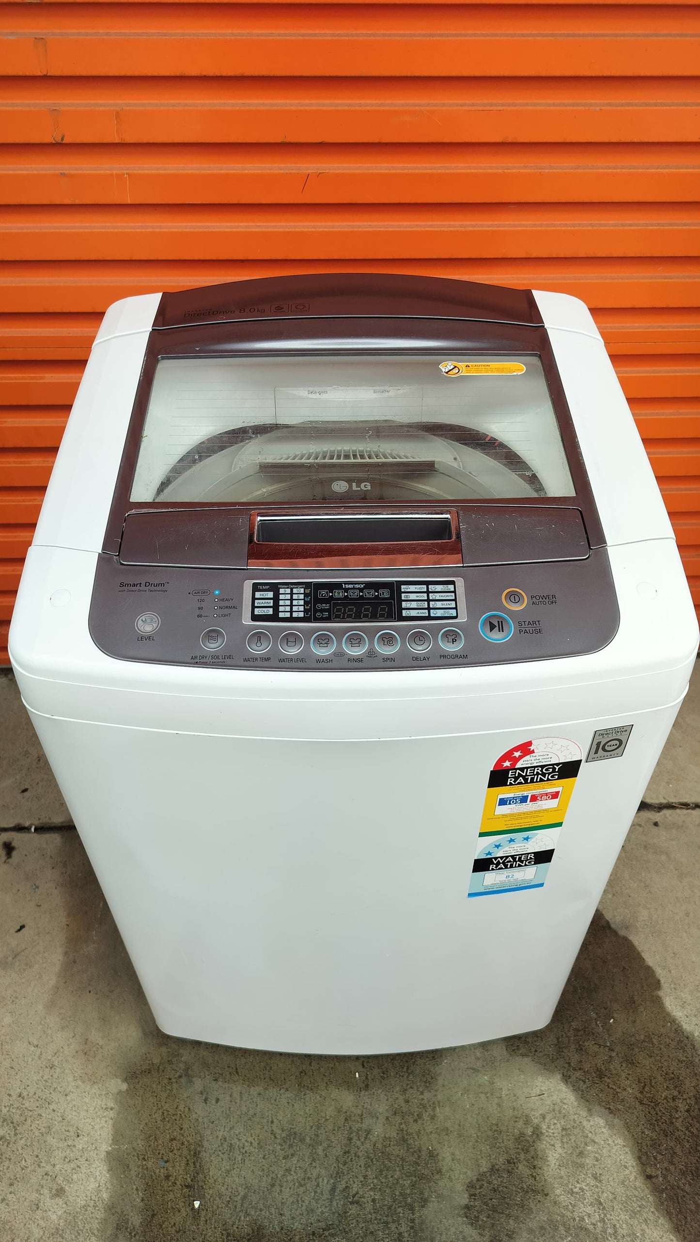 **LG 8 KGS TOP LOADER WASHING MACHINE**