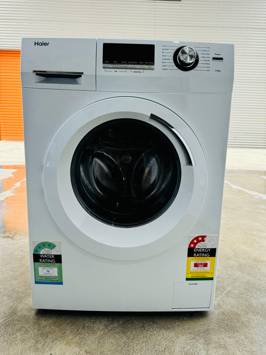 **HAIER 8.5KGS FRONT LOADER WASHING MACHINE**