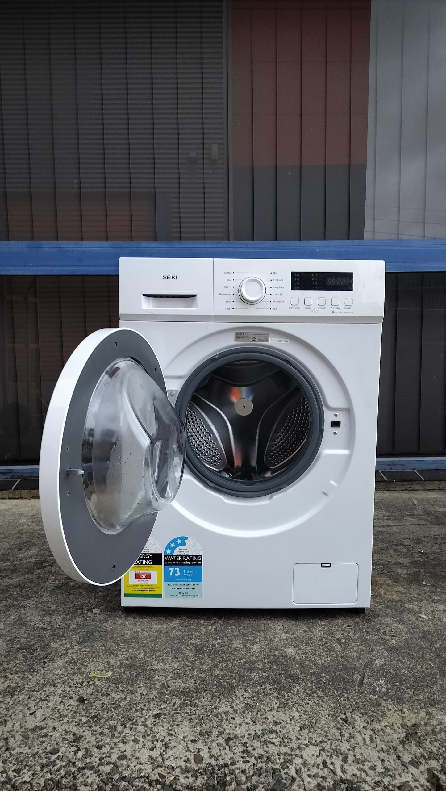 **SEKI 6 KGS FRONT LOADER WASHING MACHINE**