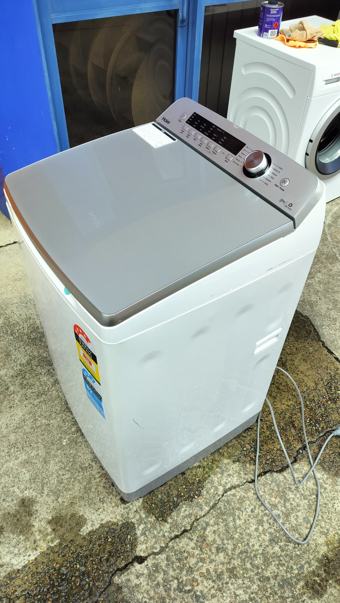 **HAIER 8 KGS FRONT LOADER WASHING MACHINE**