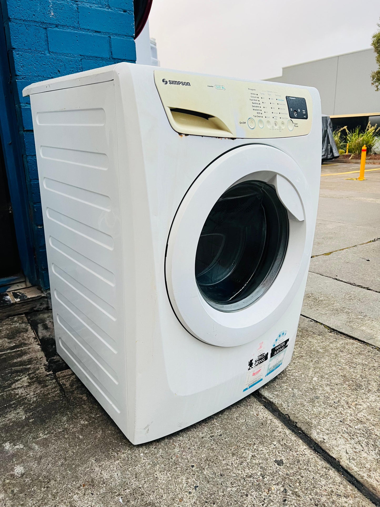 **SIMPSON 8KGS FRONT LOADER WASHING MACHINE**