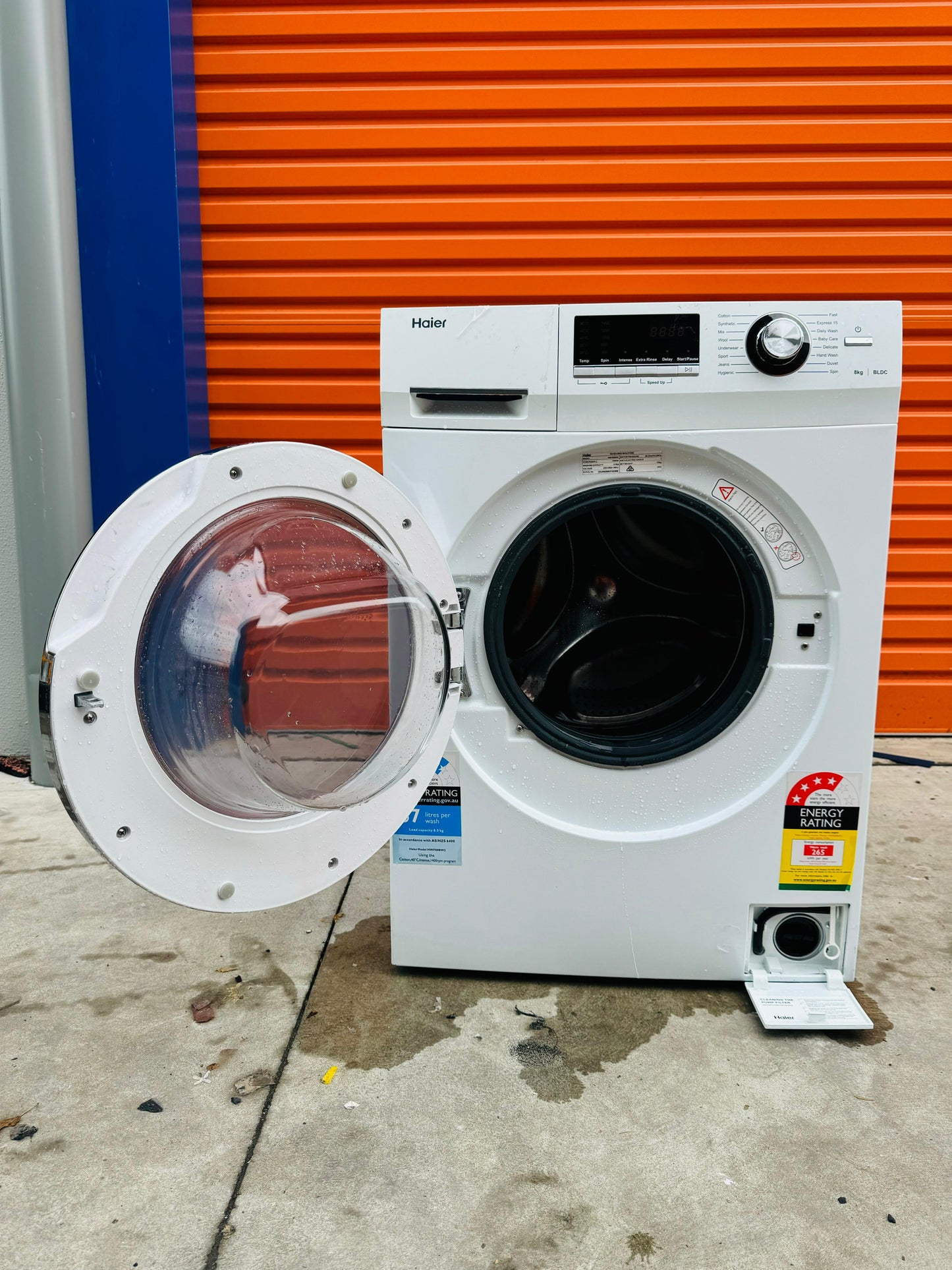 **HAIER 8KGS FRONT LOADER WASHING MACHINE**