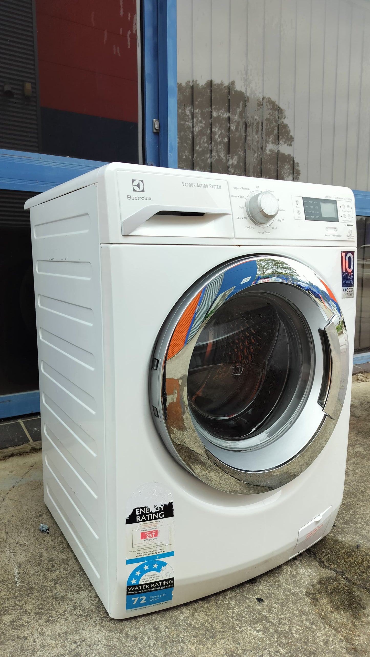 **ELECTROLUX 8.5 KGS FRONT LOADER WASHING MACHINE**