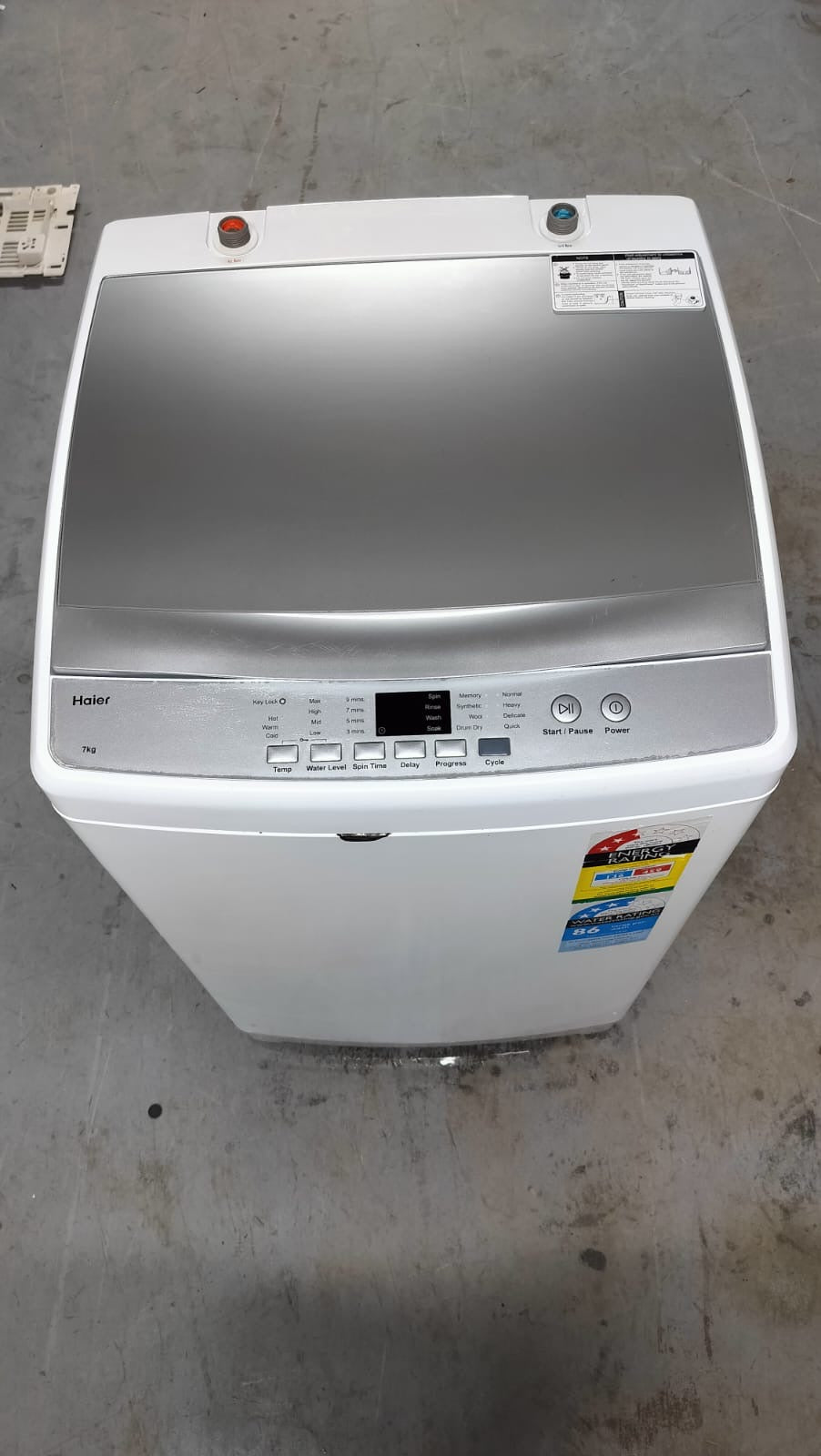 **HAIER 7 KGS TOPLOADER WASHING MACHINE**