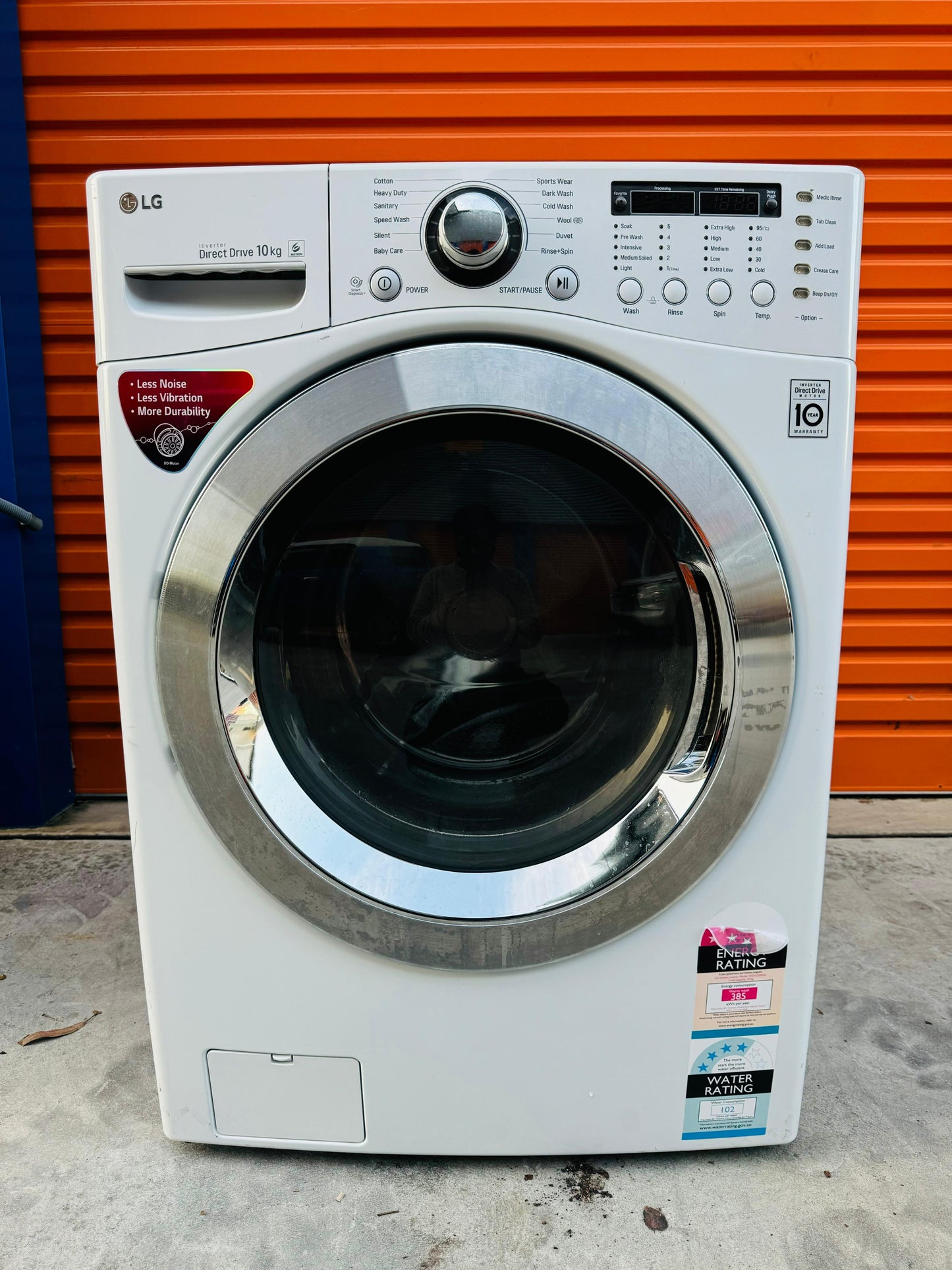 **LG 10KGS FRONT LOADER HEAVY DUTY WASHING MACHINE**