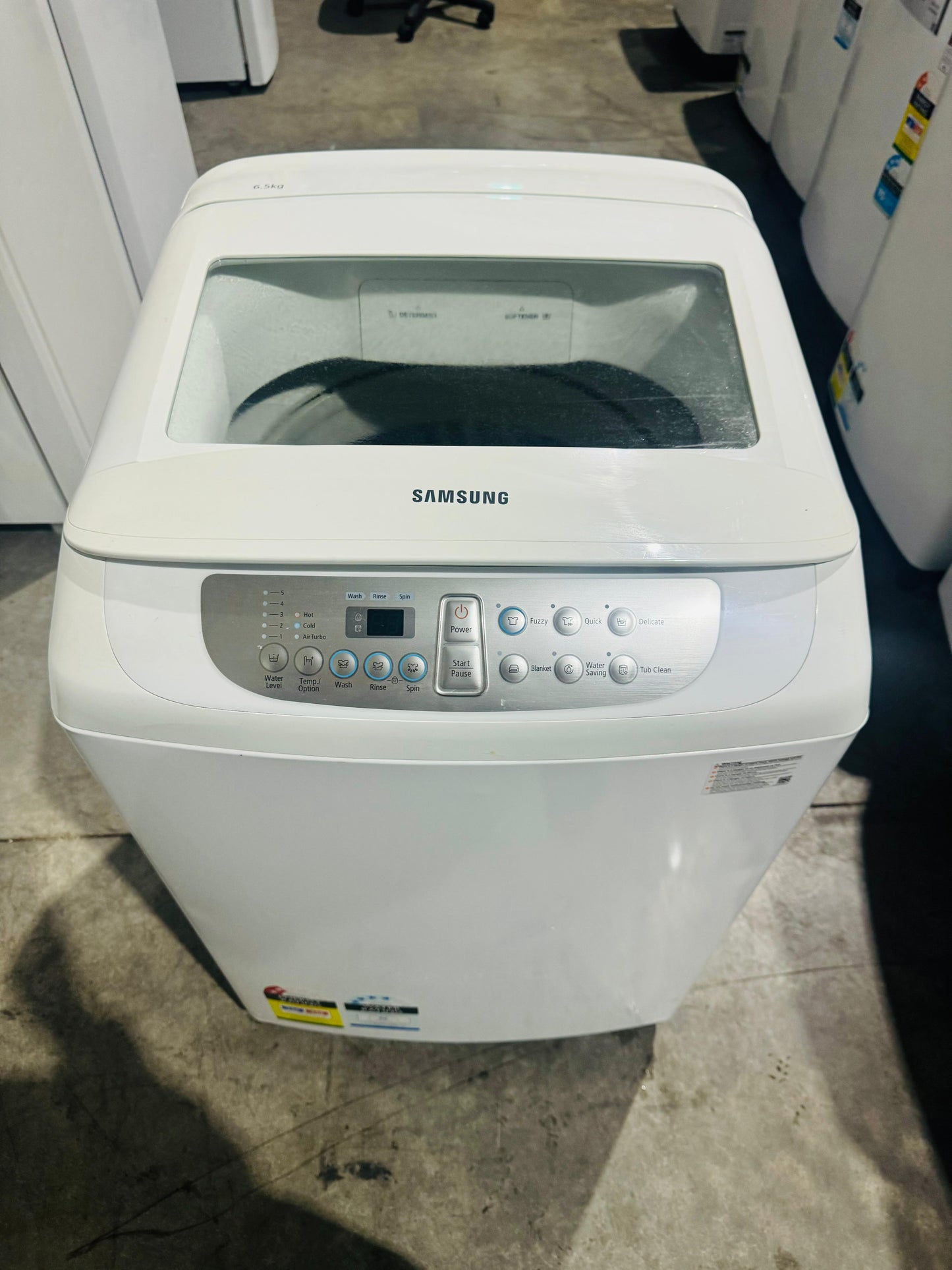 **SAMSUNG 6.5 KGS TOP LOADER WASHING MACHINE**