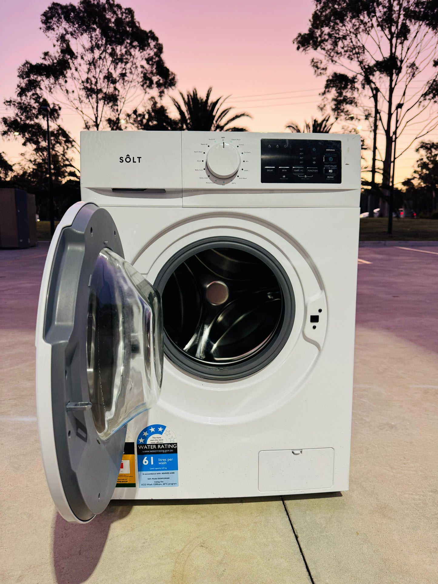 **SOLT 6KGS FRONT LOADER WASHING MACHINE**