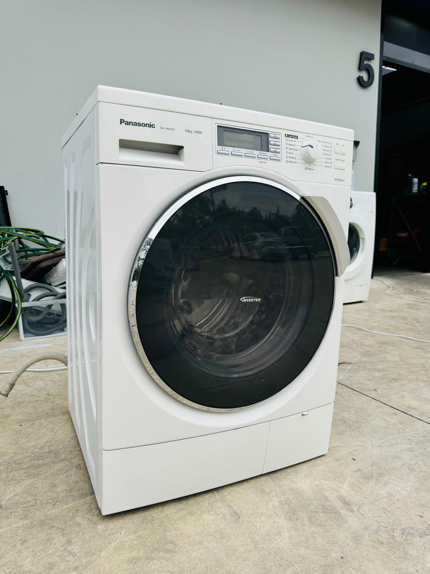 **PANASONIC 10KGS FRONT LOADER WASHING MACHINE**