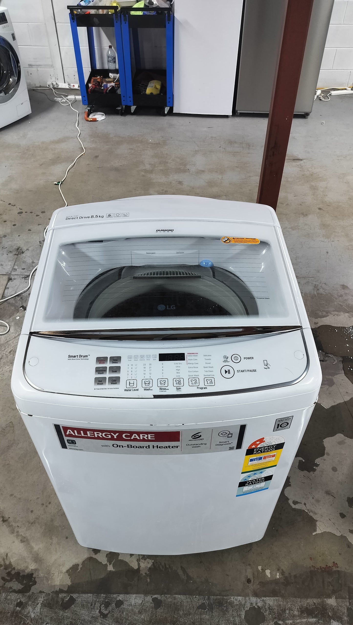 **LG 8.5 KGS TOPLOADER WASHING MACHINE**