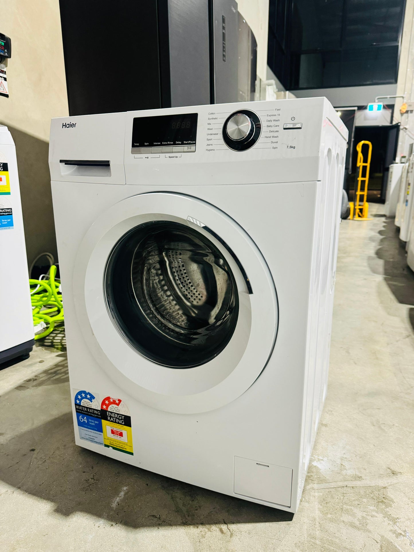 **HAIER 7.5KGS FRONT LOADER WASHING MACHINE**