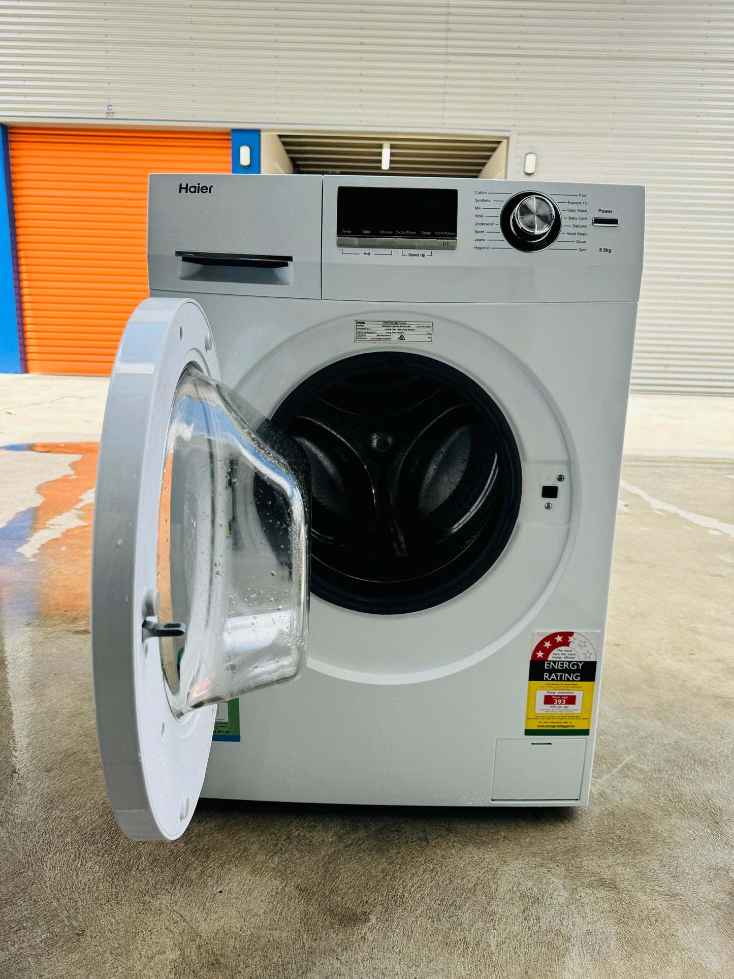 **HAIER 8.5KGS FRONT LOADER WASHING MACHINE**