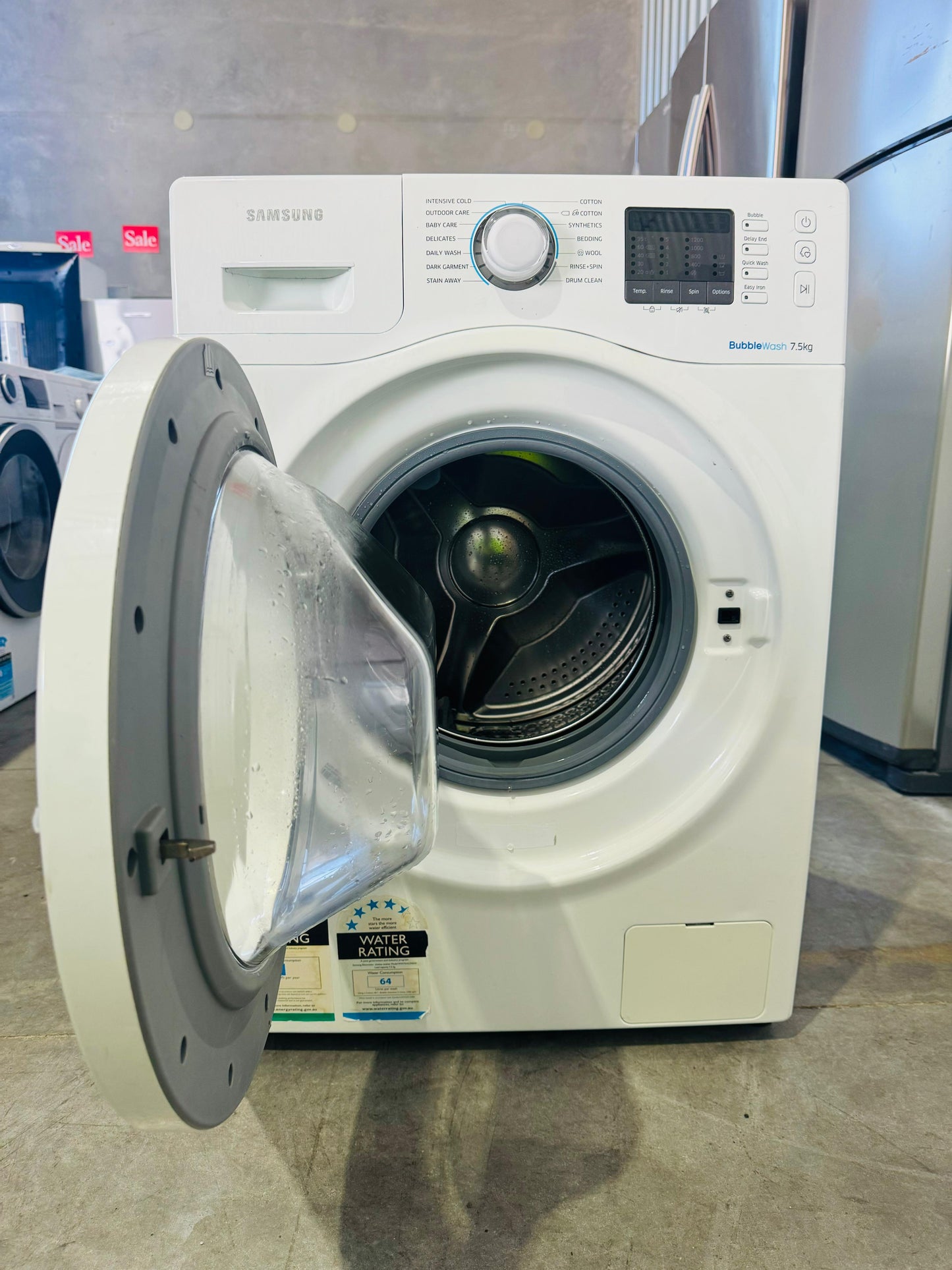 **SAMSUNG 7.5 KGS FRONT LOADER WASHING MACHINE**