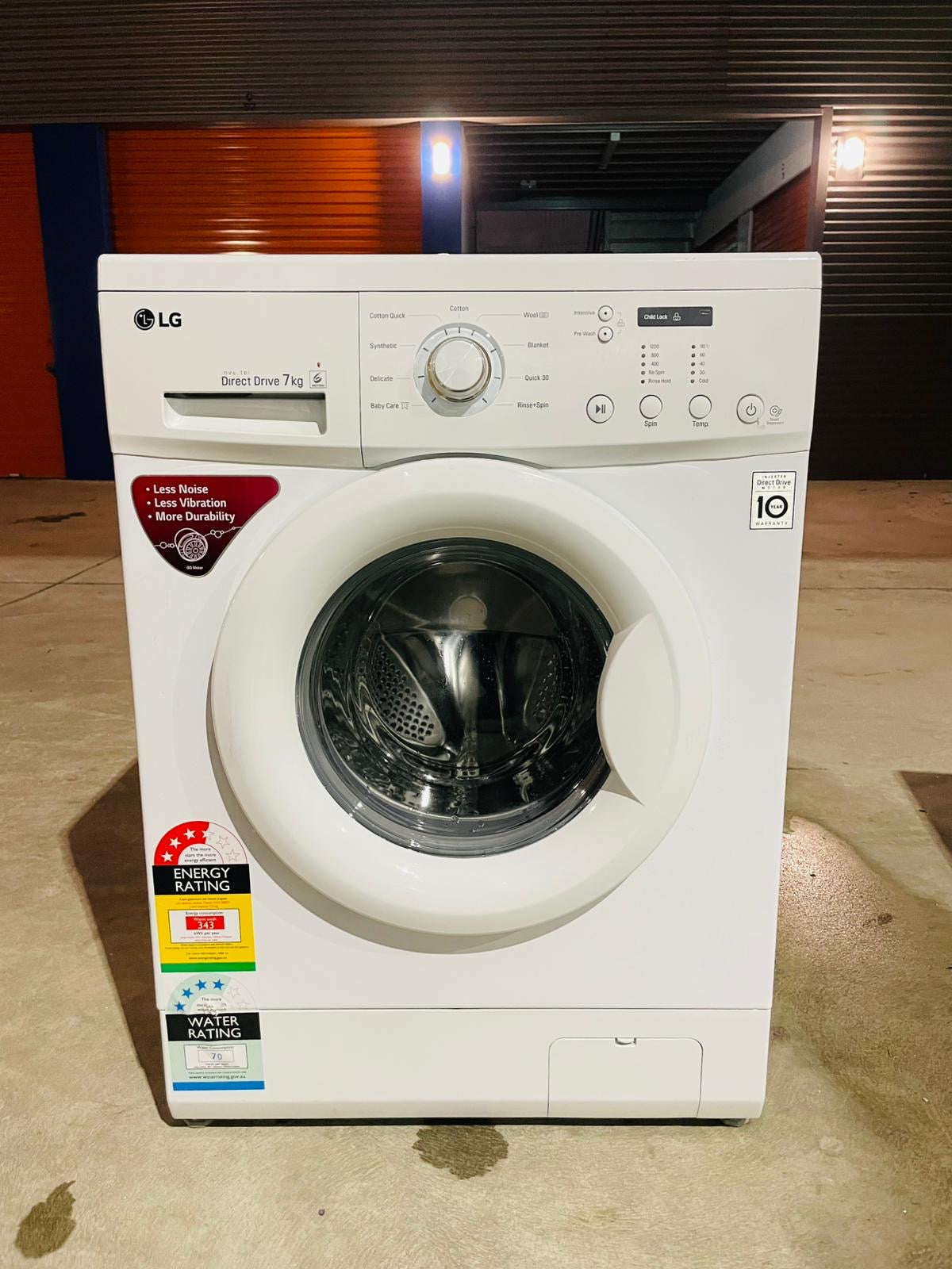 **LG 7 KGS FRONT LOADER WASHING MACHINE**