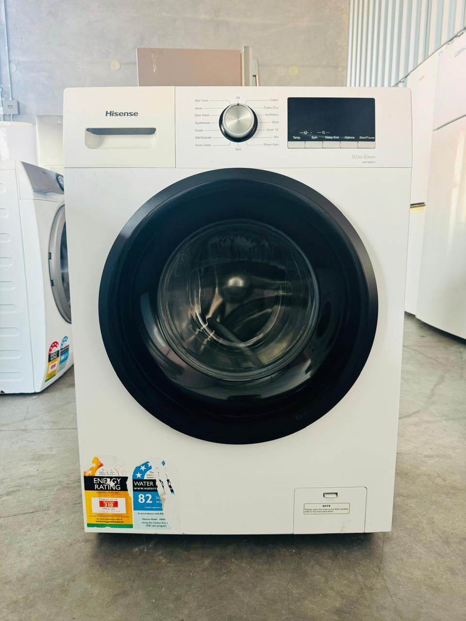 **HISENSE 8KGS FRONT LOADER WASHING MACHINE**