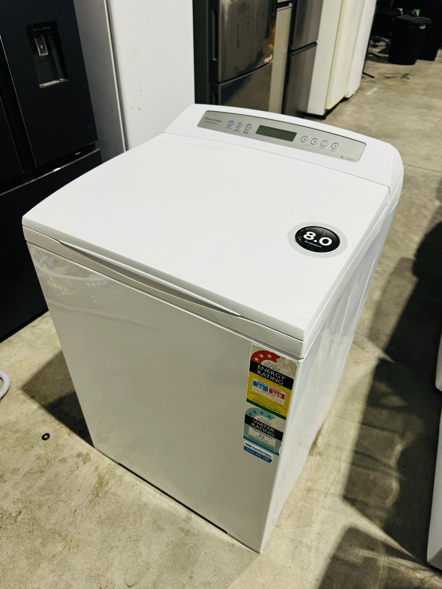 **FISHER & PAYKEL 8KGS TOP LOADER WASHING MACHINE**