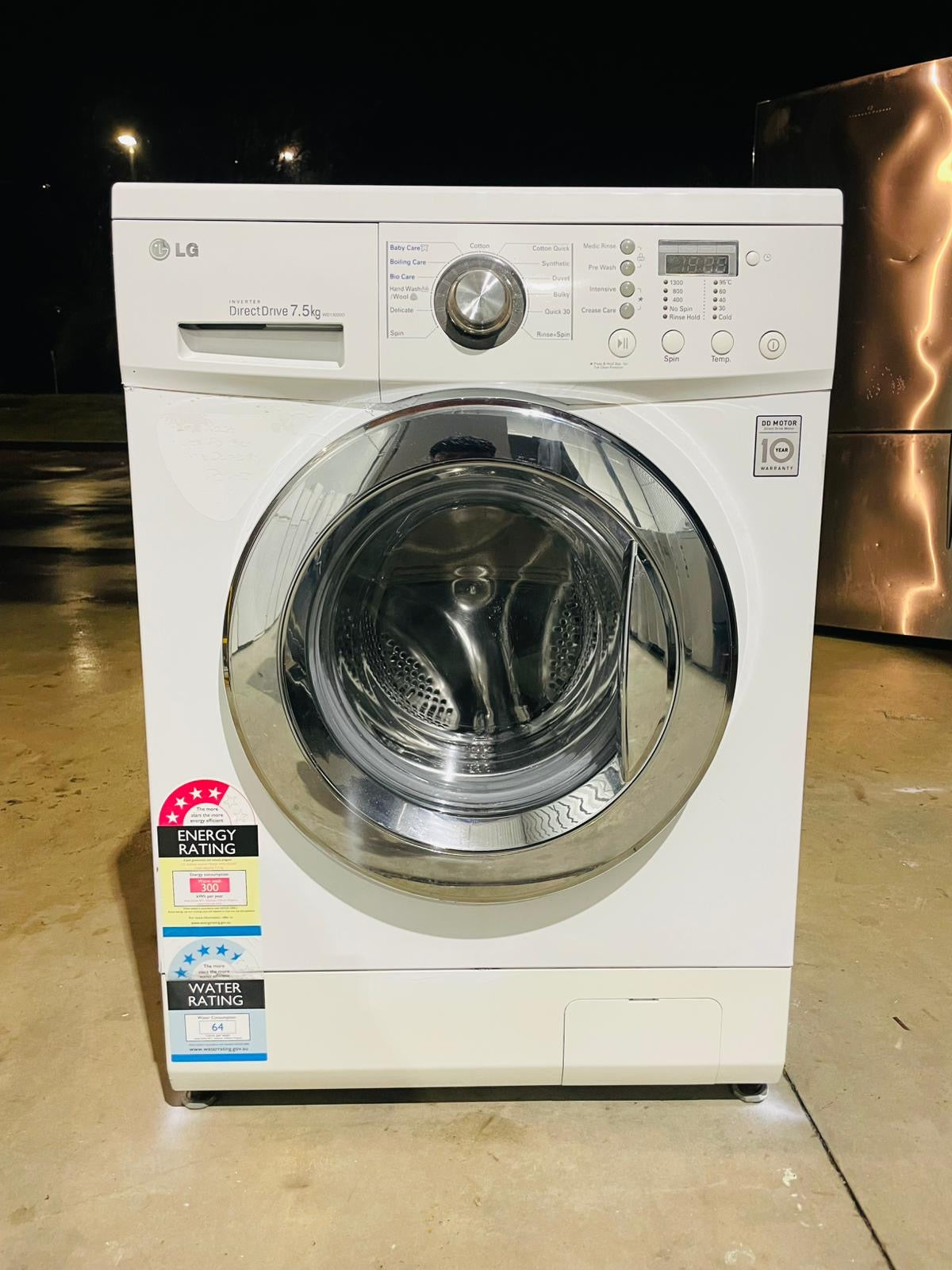 **LG 7.5 KGS FRONT LOADER WASHING MACHINE**