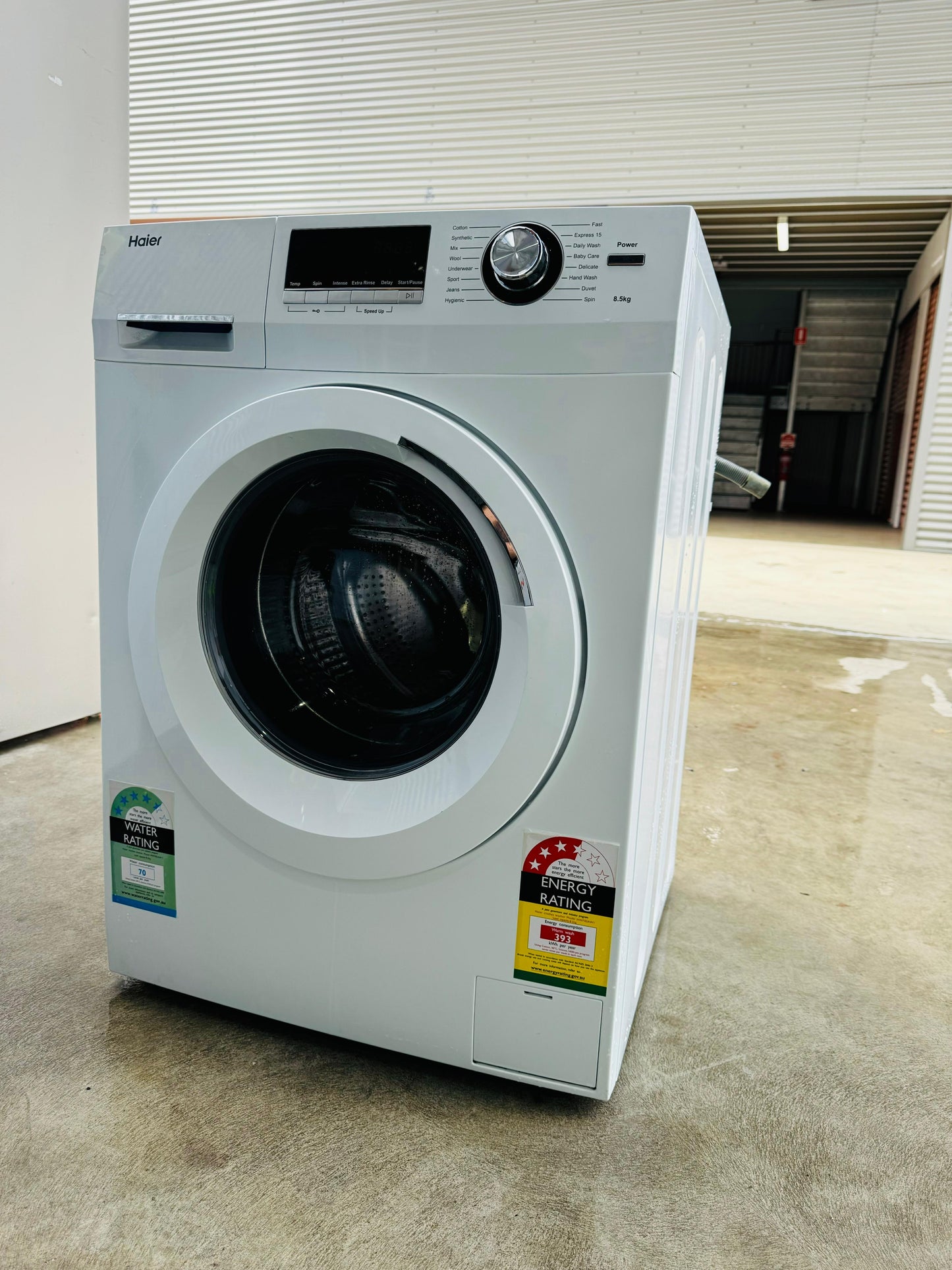 **HAIER 8.5KGS FRONT LOADER WASHING MACHINE**