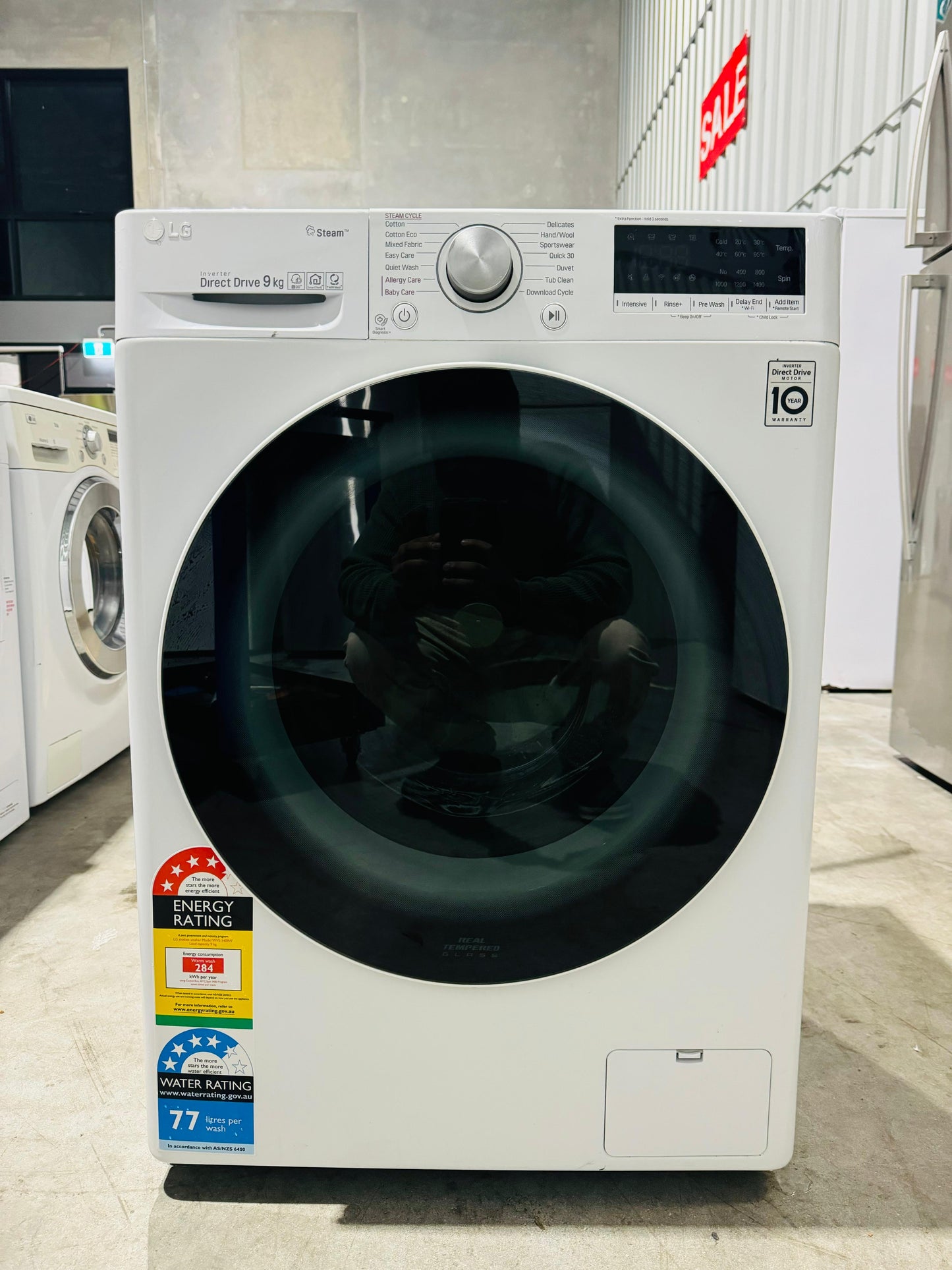 **LG 9KGS FRONT LOADER WASHING MACHINE**