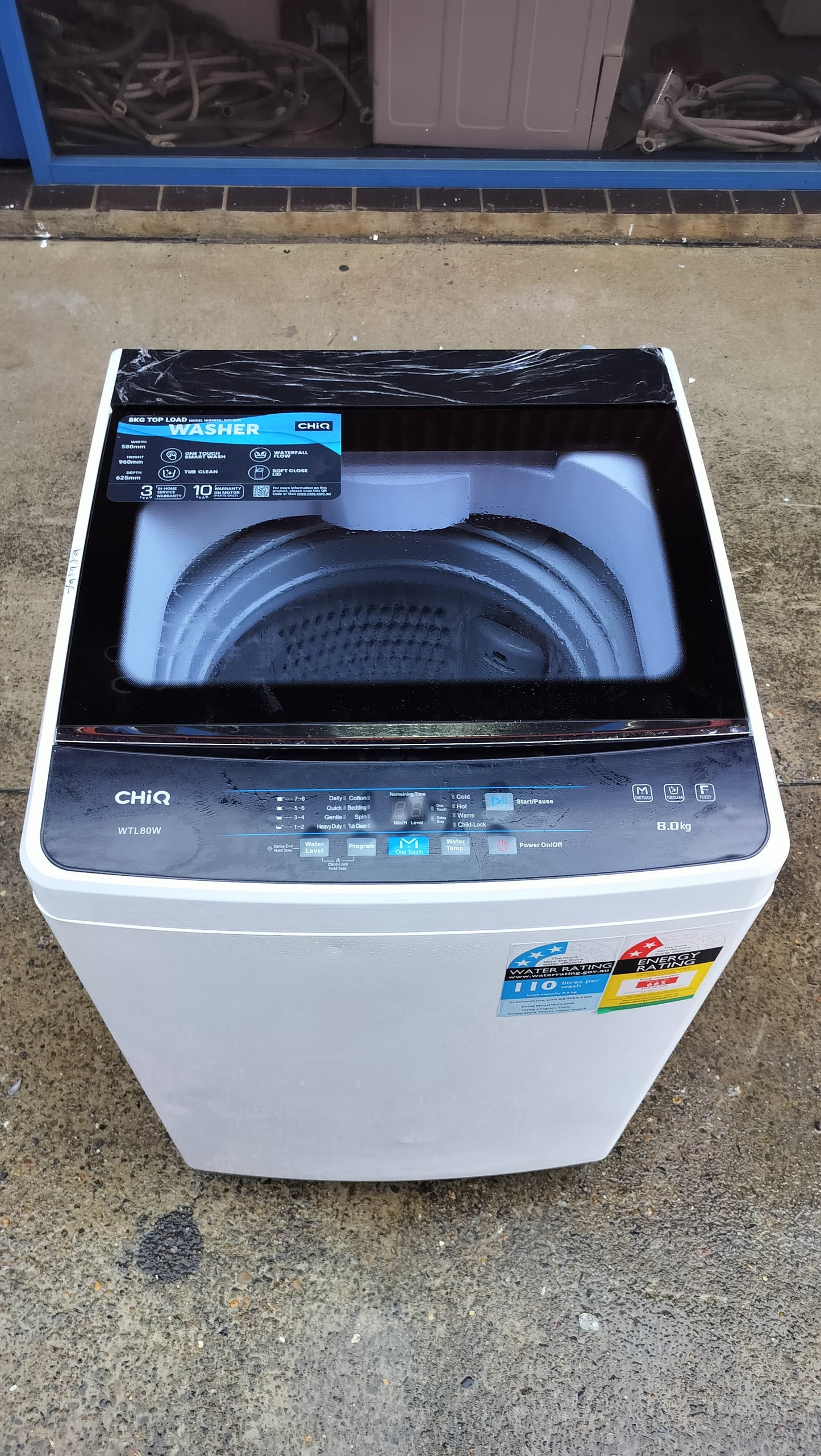 **CHIQ 8 KGS TOPLOADER WASHING MACHINE**