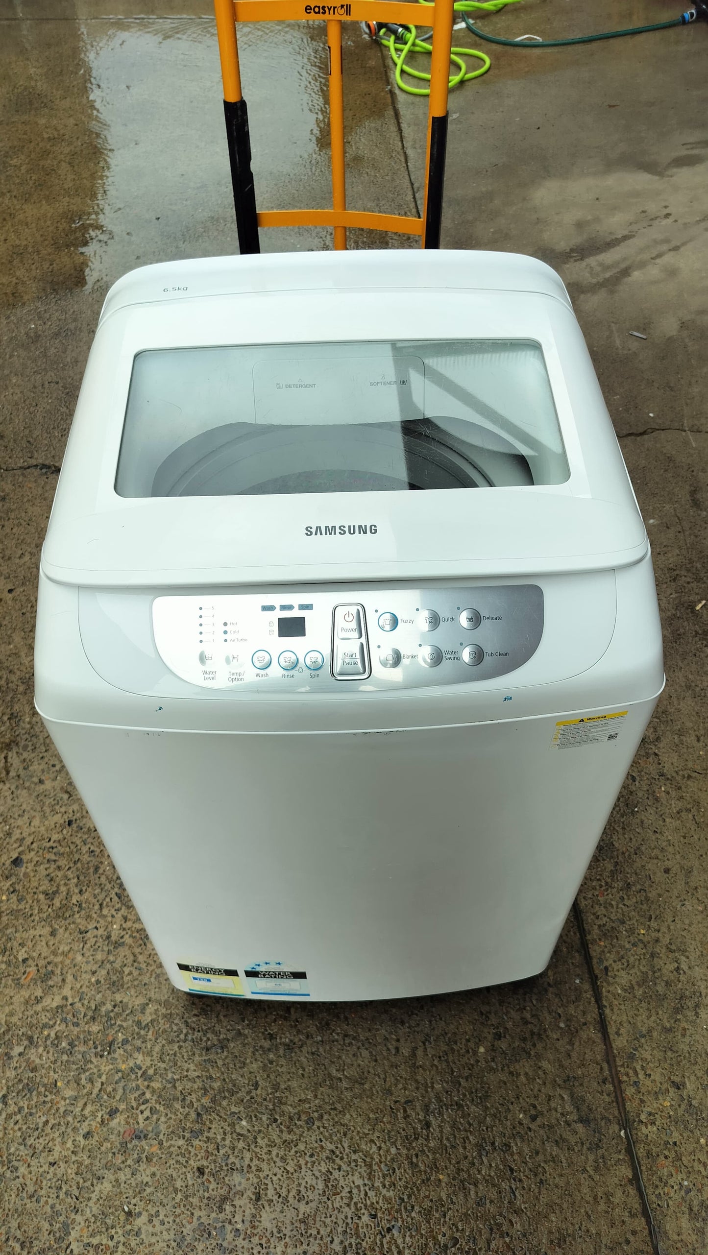 **SAMSUNG 6.5 KGS TOPLOADER WASHING MACHINE**