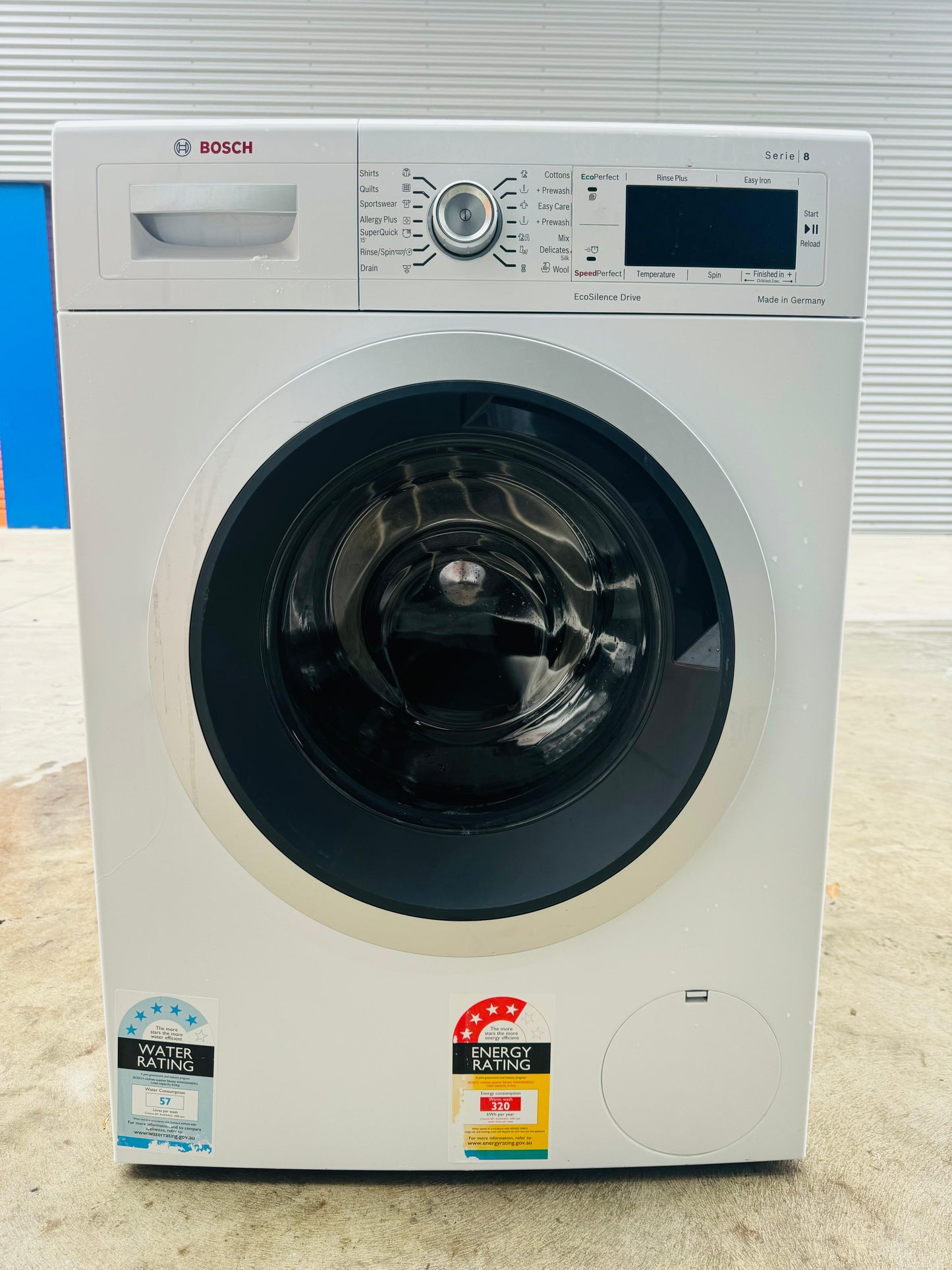 **BOSCH 8KGS FRONT LOADER WASHING MACHINE**