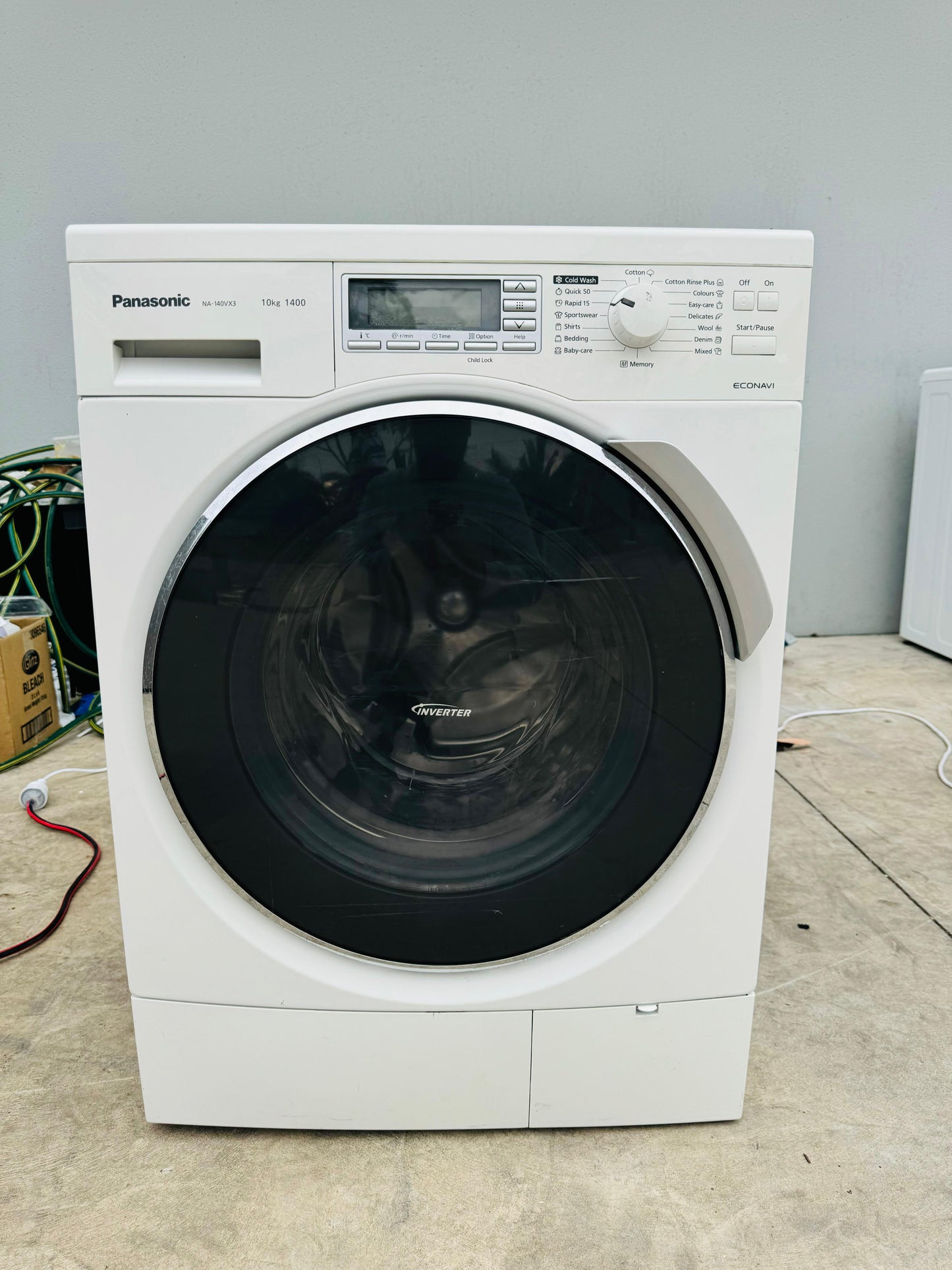 **PANASONIC 10KGS FRONT LOADER WASHING MACHINE**