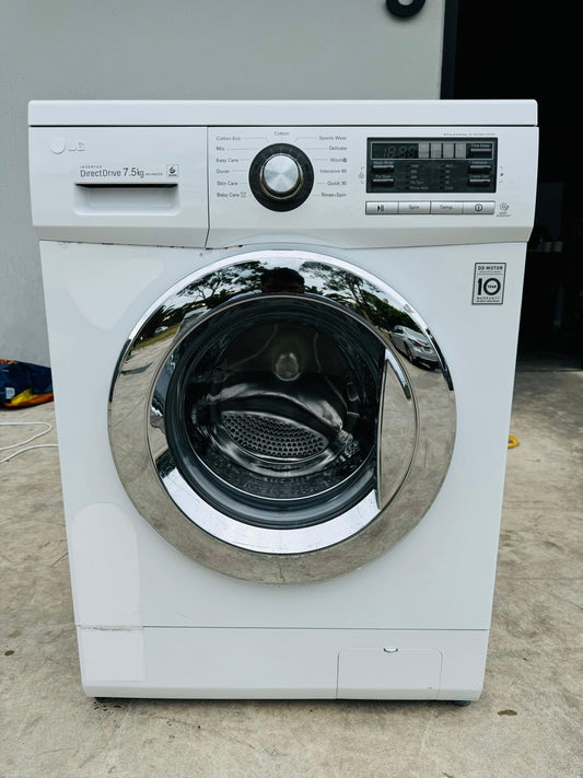 **LG 7.5KGS FRONT LOADER WASHING MACHINE**