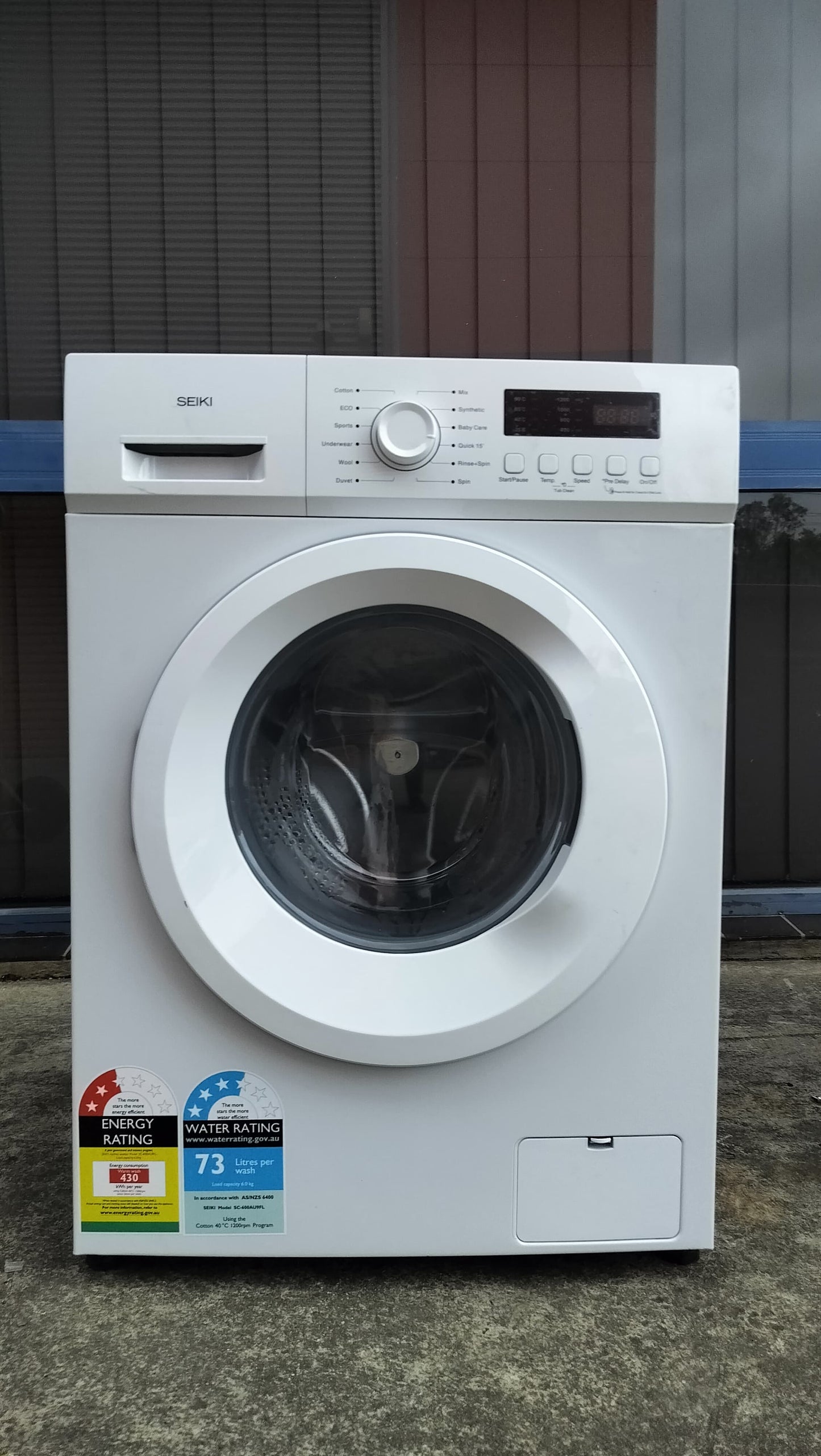 **SEKI 6 KGS FRONT LOADER WASHING MACHINE**