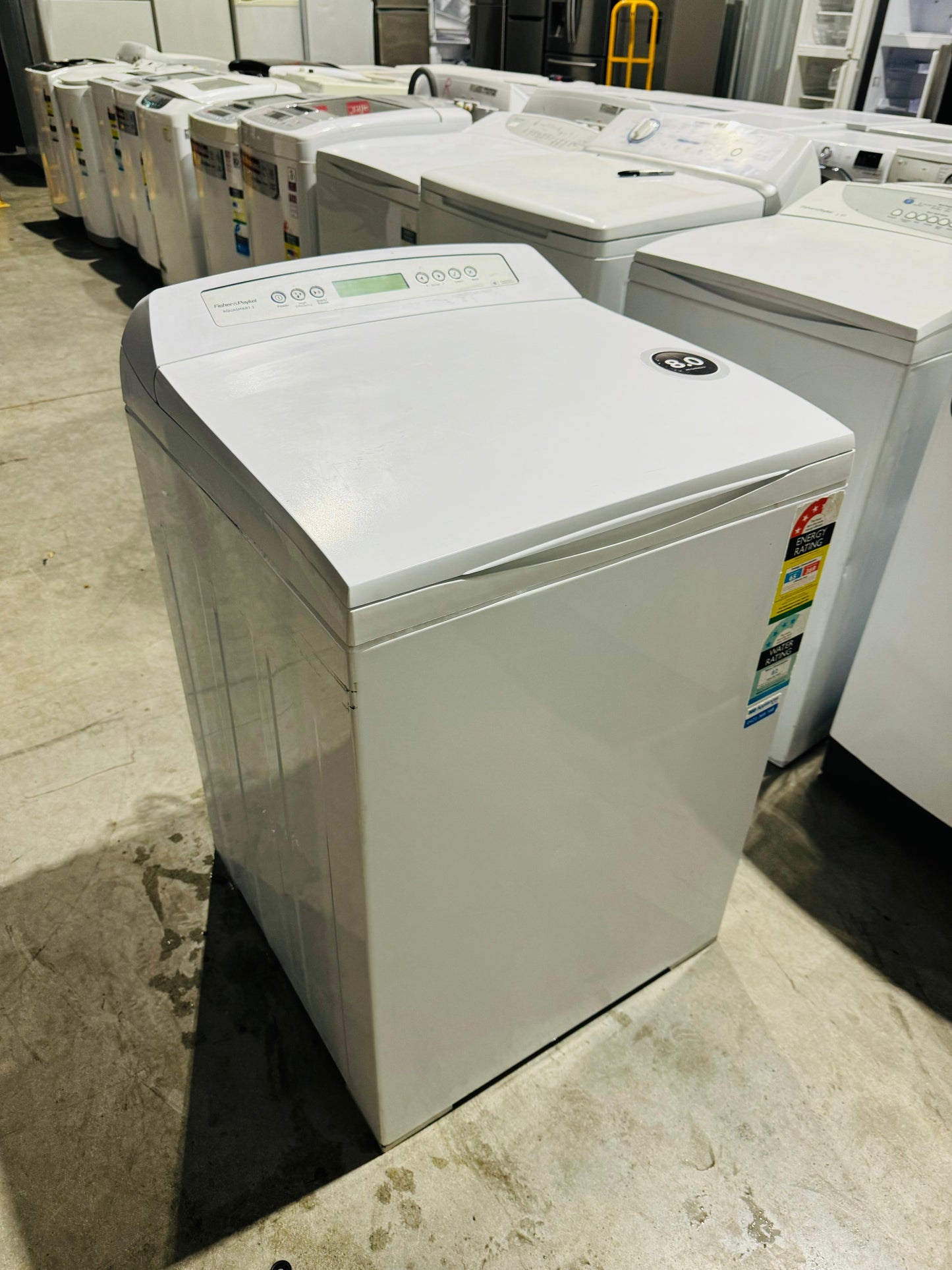 **FISHER & PAYKEL 8KGS TOP LOADER WASHING MACHINE**