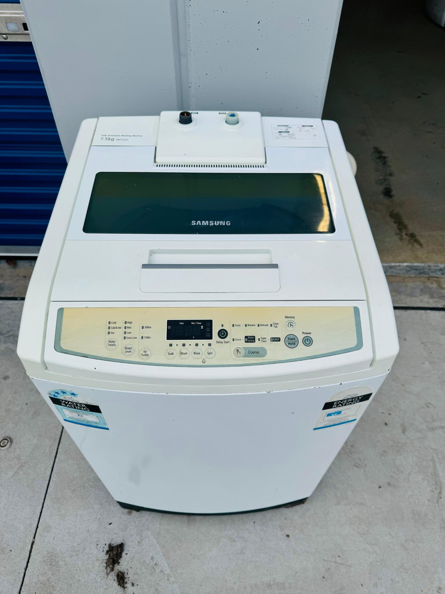 **SAMSUNG 7.5KGS TOP LOADER WASHING MACHINE**