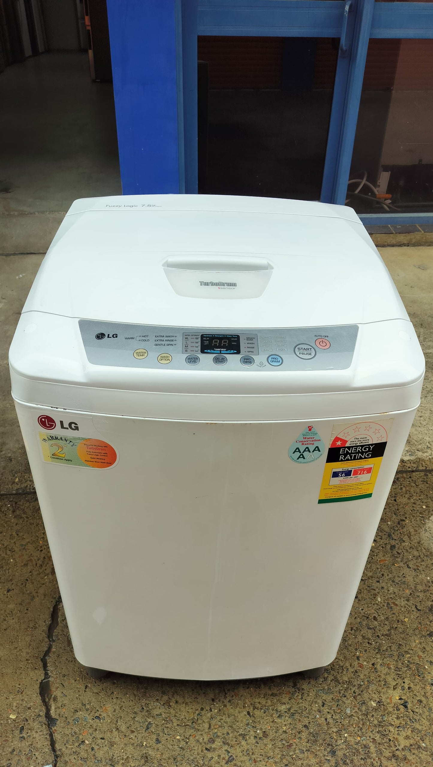 **LG 7.5 KGS TOP LOADER WASHING MACHINE**