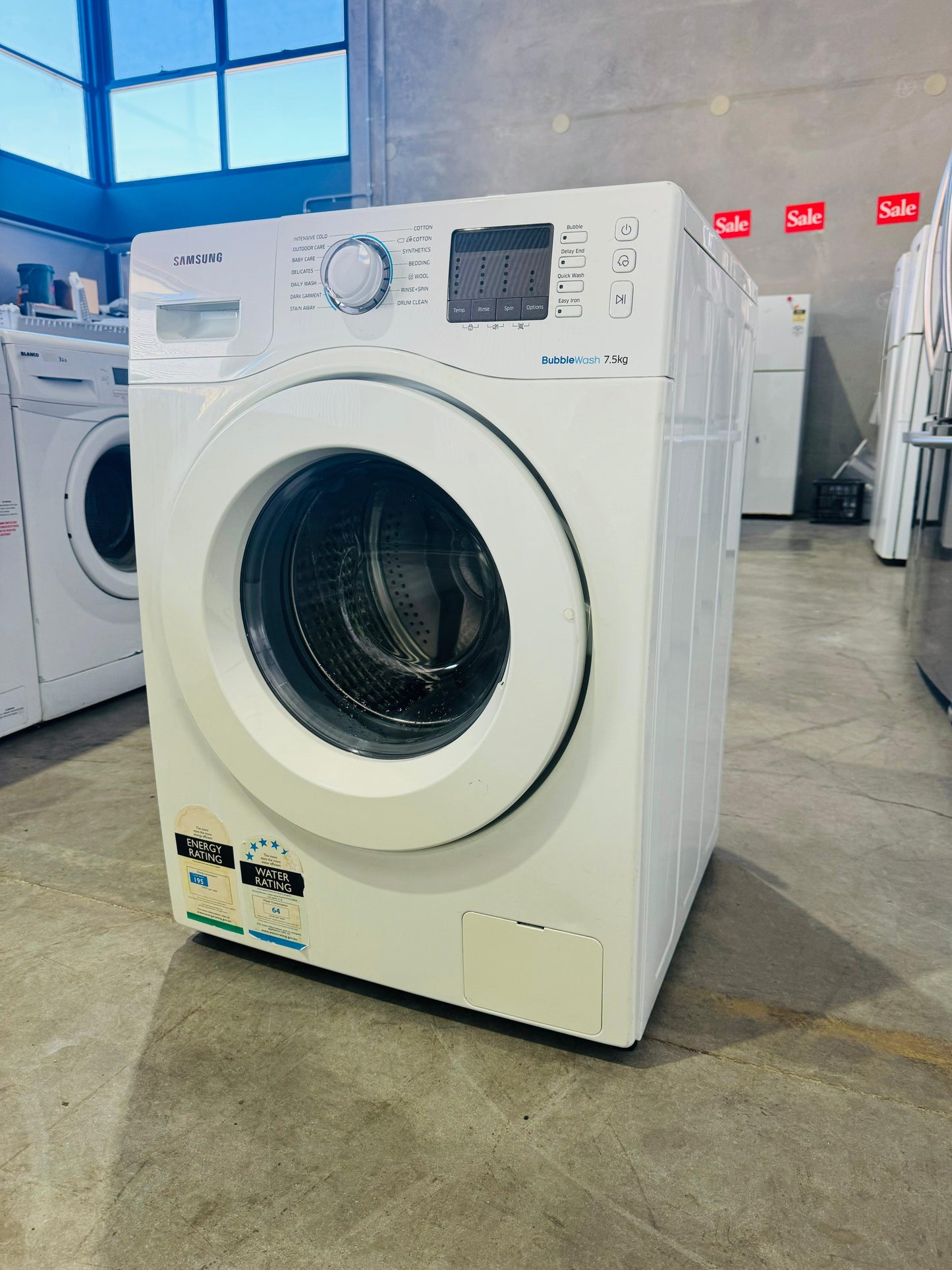 **SAMSUNG 7.5 KGS FRONT LOADER WASHING MACHINE**