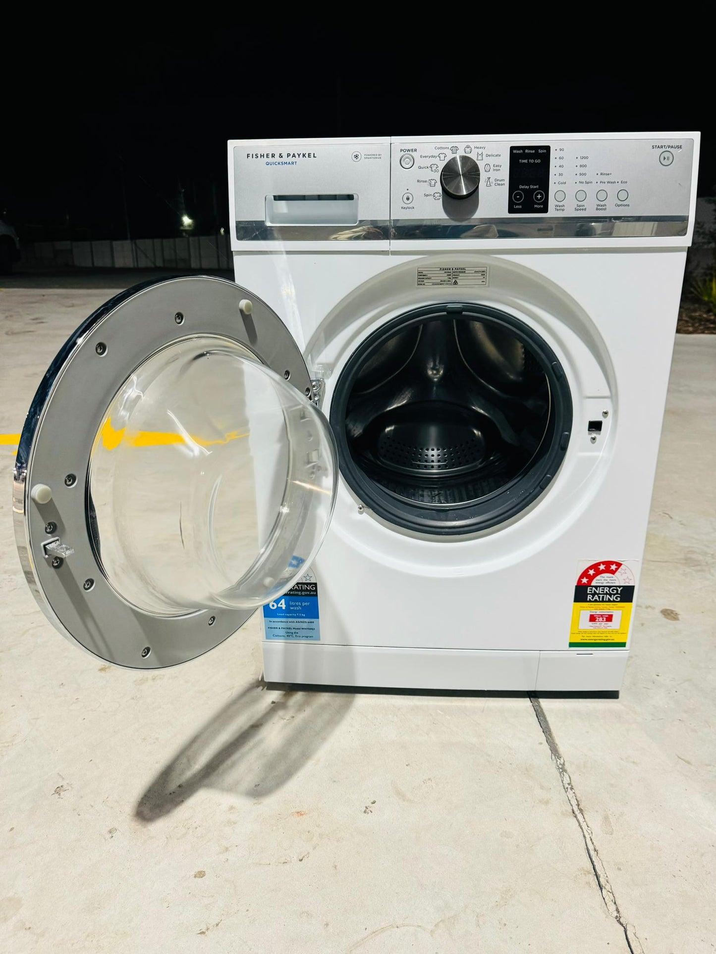 FISHER & PAYKEL 7.5KGS FRONT LOADER WASHING MACHINE