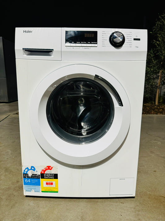 **HAIER 7.5 KGS FRONT LOADER WASHING MACHINE**