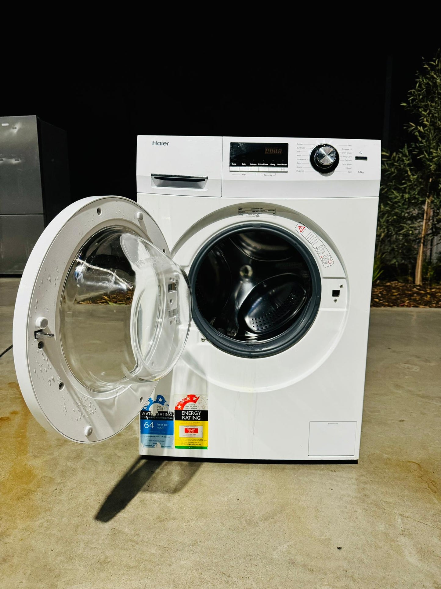 **HAIER 7.5 KGS FRONT LOADER WASHING MACHINE**