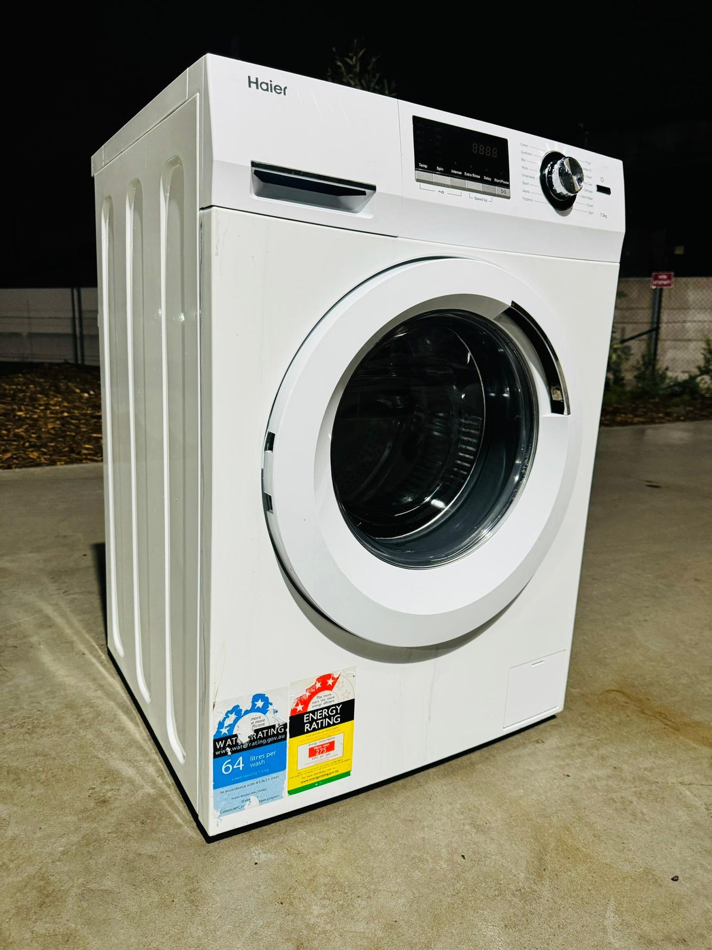 **HAIER 7.5 KGS FRONT LOADER WASHING MACHINE**