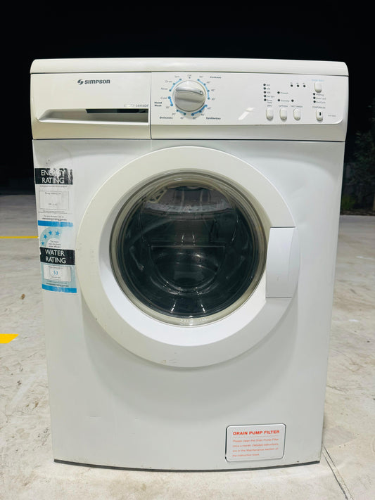 **SIMPSON 7.5 KGS FRONT LOADER WASHING MACHINE**