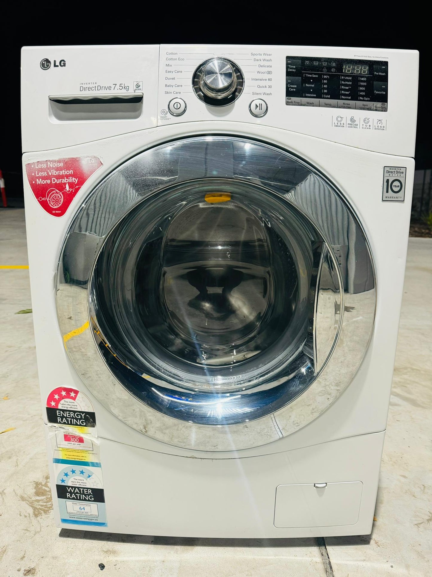 **LG 7.5 KGS FRONT LOADER WASHING MACHINE**